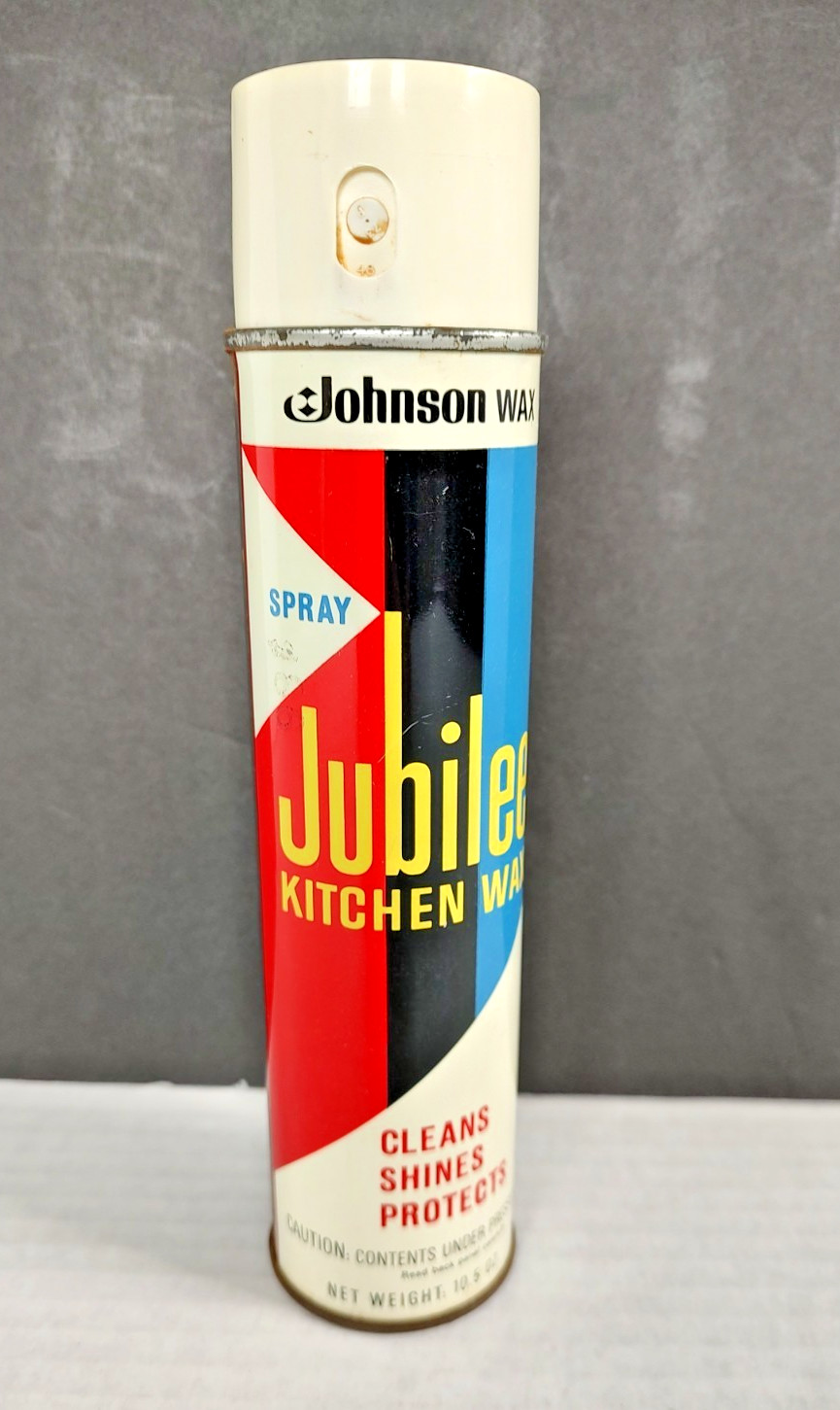 Vintage Johnson Wax Jubilee Kitchen Wax Spray 10.5 oz Movie Prop Display