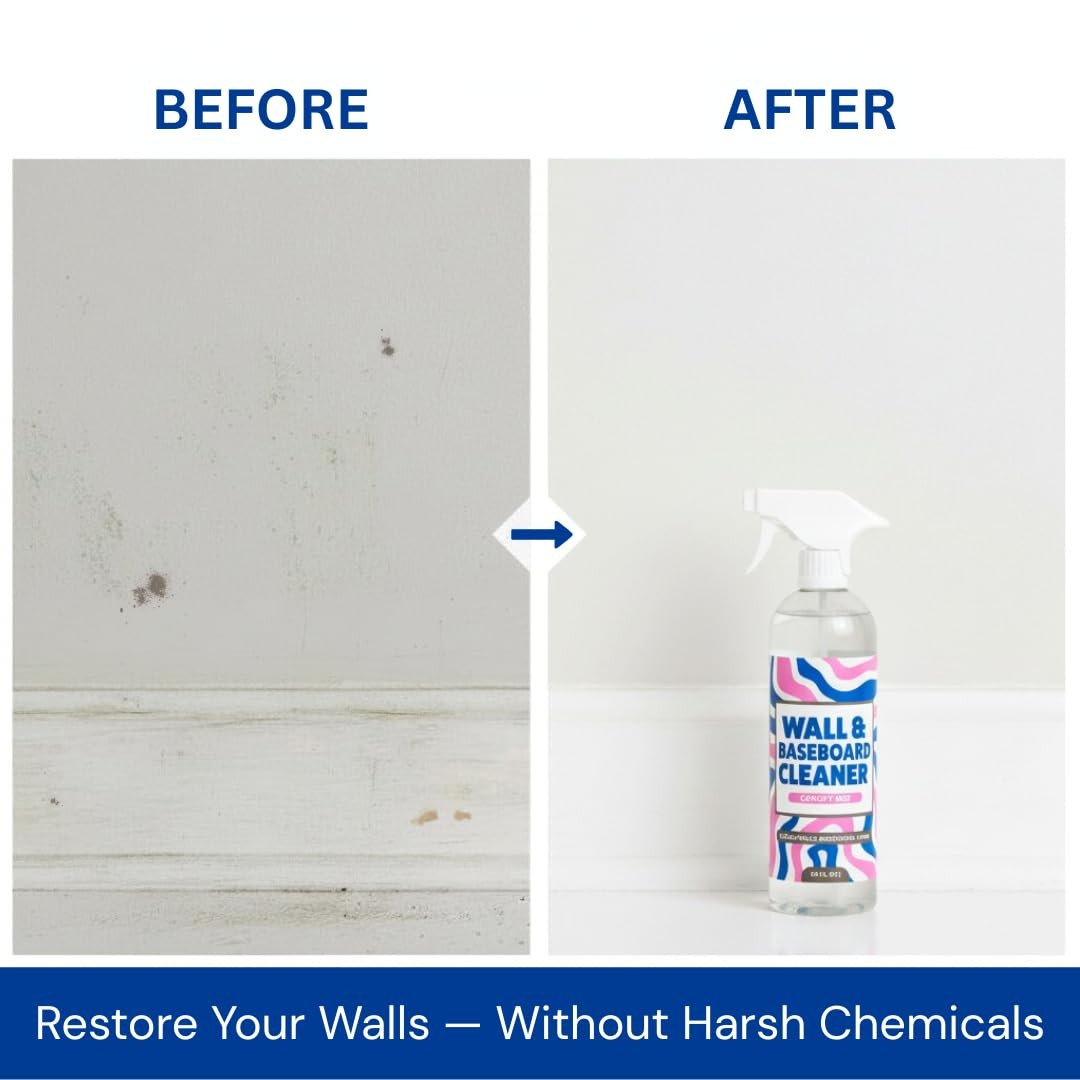 812 Wall & Baseboard Cleaner Spray – Safely Cleans Painted Walls, Baseboards,…