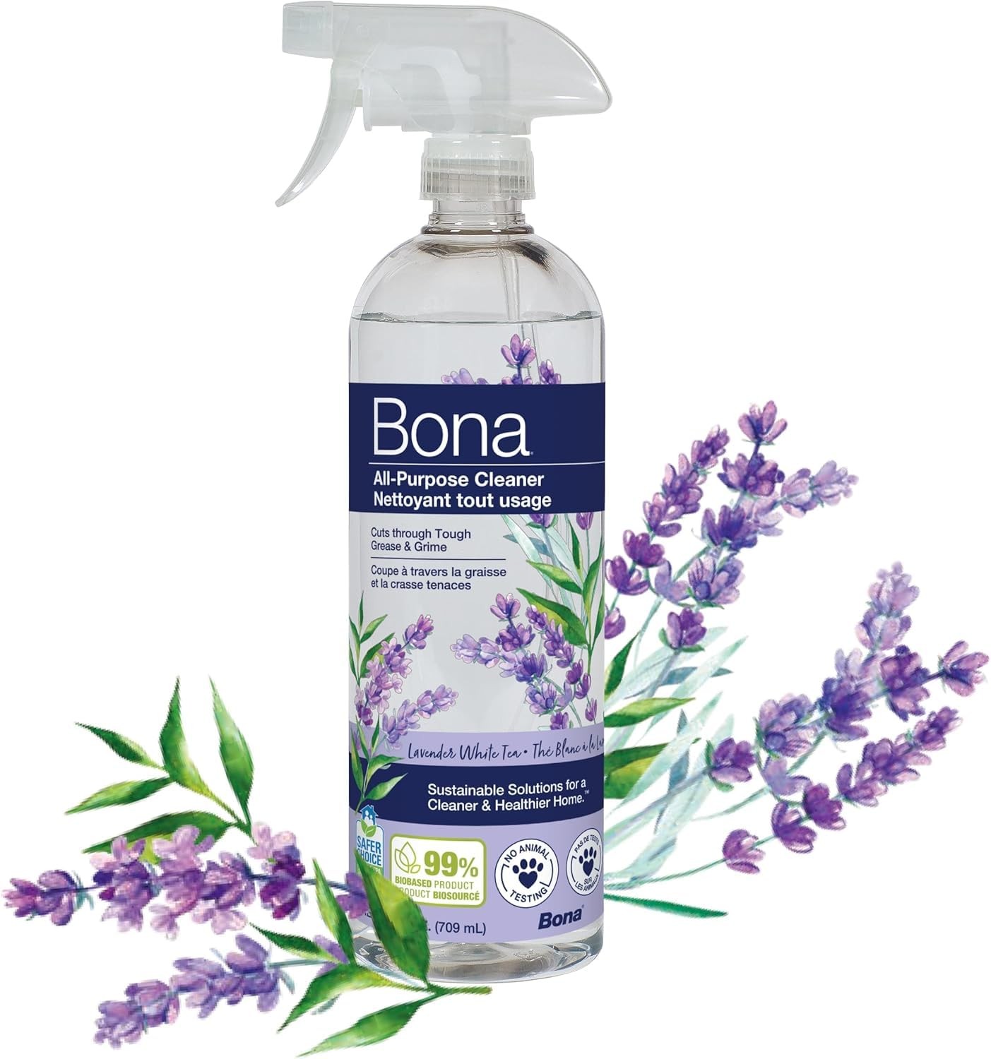 Bona All-Purpose Cleaner – Lavender White Tea Scent – 24 24 Fl Oz (Pack of 1)