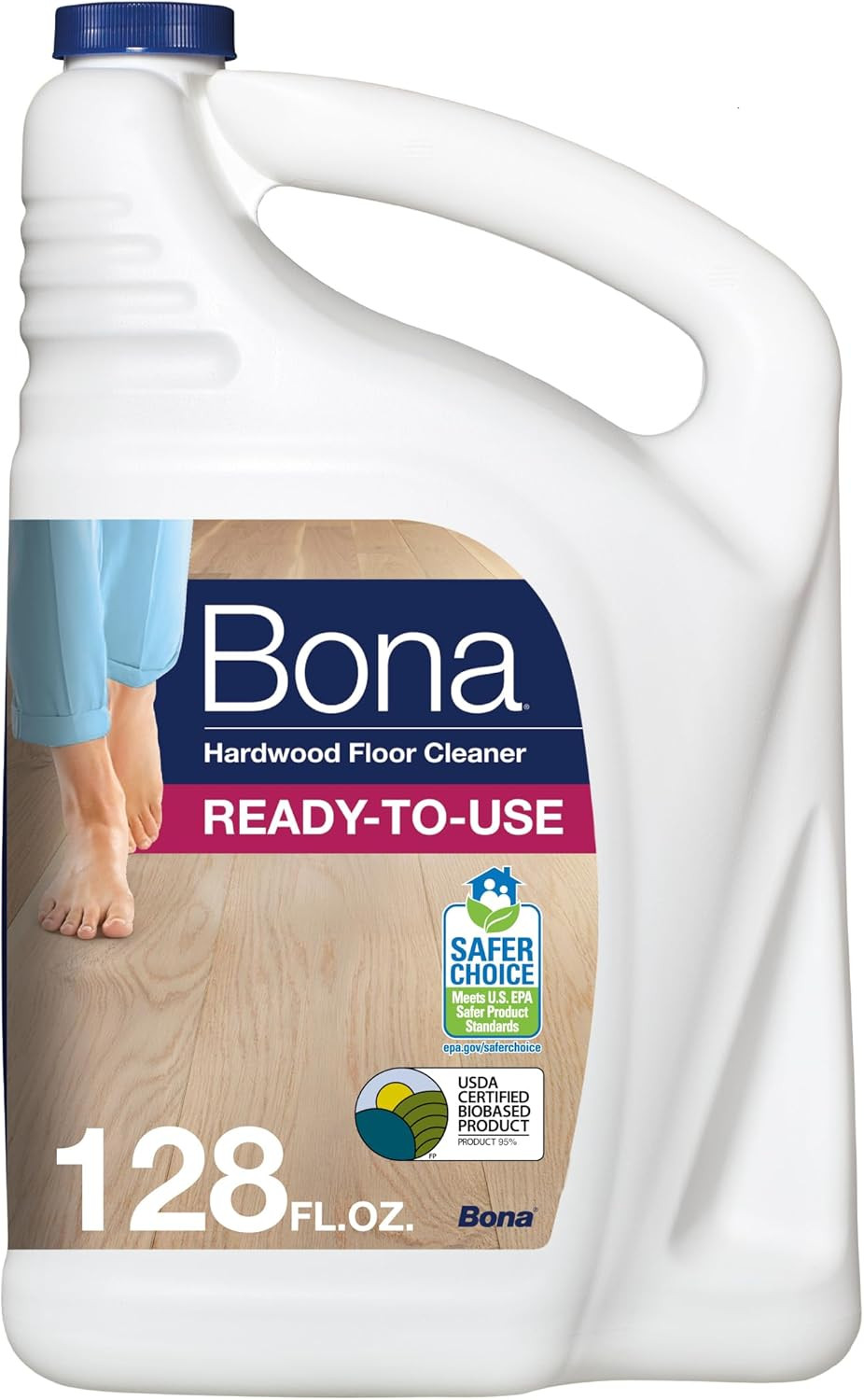 Hardwood Floor Cleaner Refill – 128 fl oz – Unscented – Refill for Spray Mops a