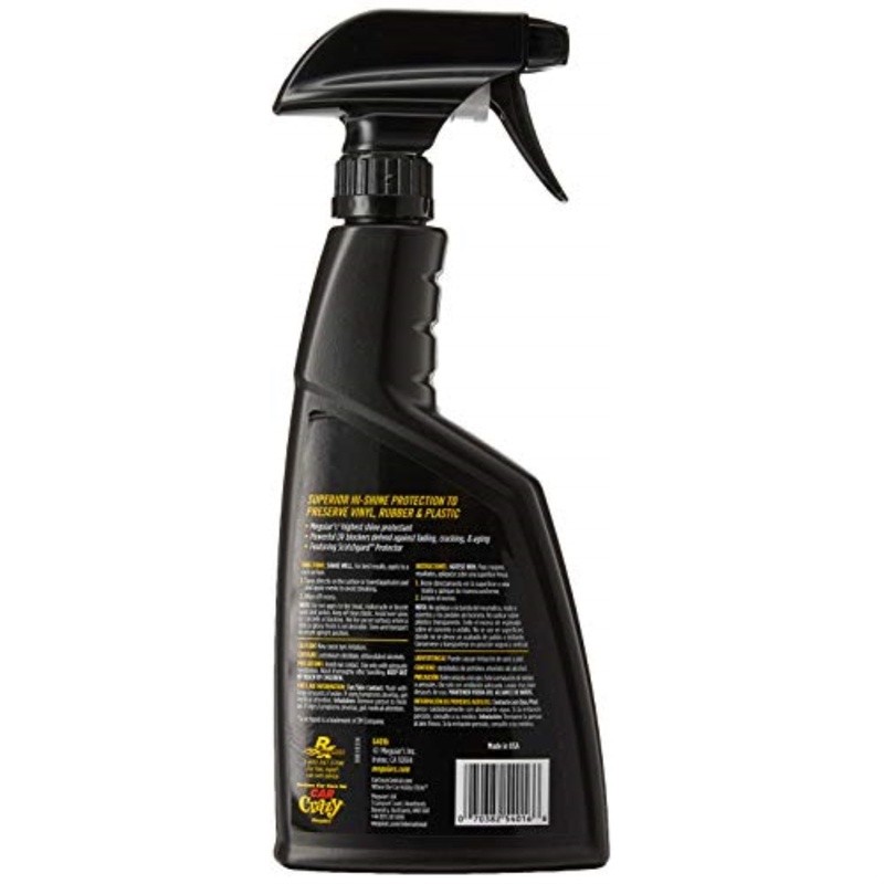 Interior Protectant Spray Vinyl Rubber Plastic UV Defense Non Greasy 16oz New