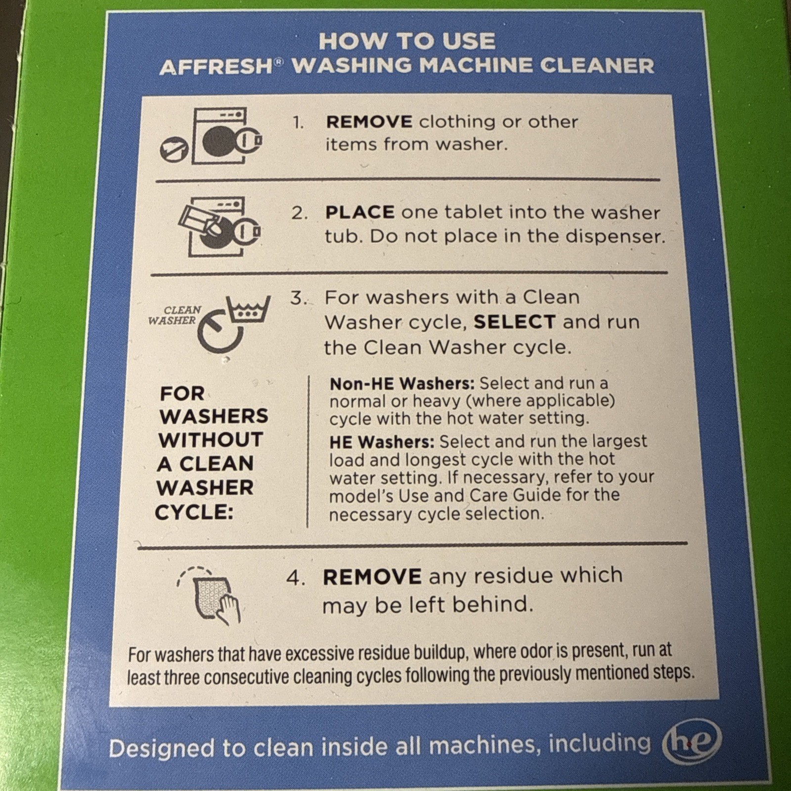 Affresh Washing Machine Cleaner, 18 Month Supply, (3) 6 tablet boxes – FREE SHIP