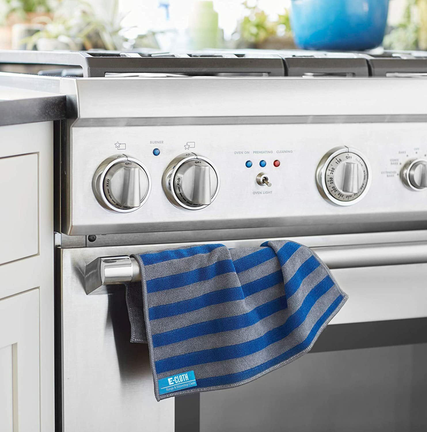 E-Cloth Hob & Oven Cleaning Cloth Set (2-Piece) — Washable & Reusable