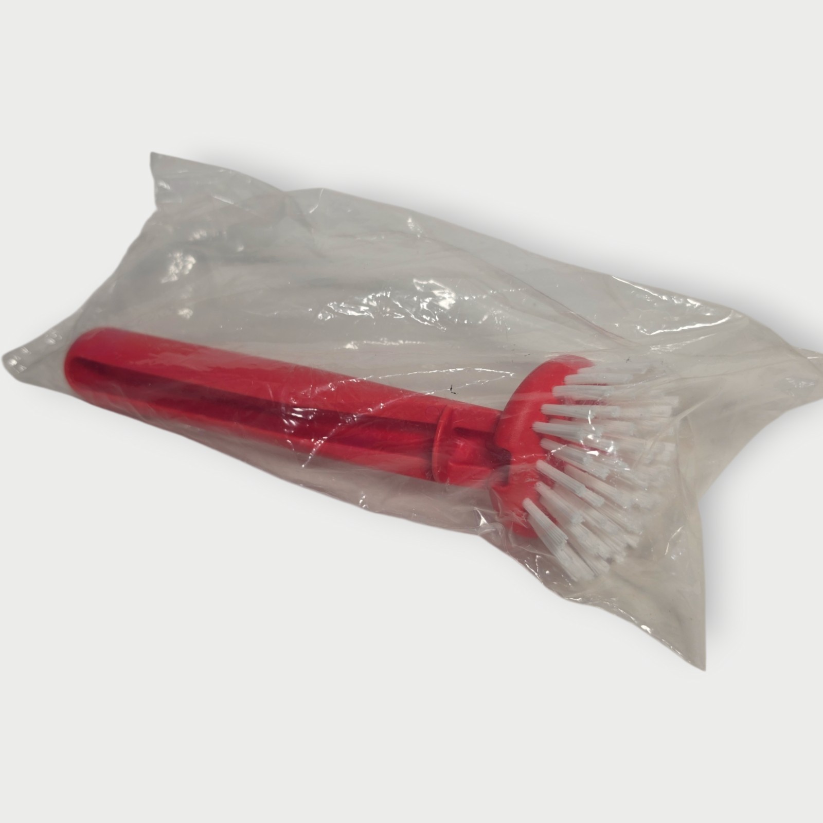 NEW Vintage FULLER Scrub Brush w/ Heavy Plastic Handle Nylon Bristles Dishes RED