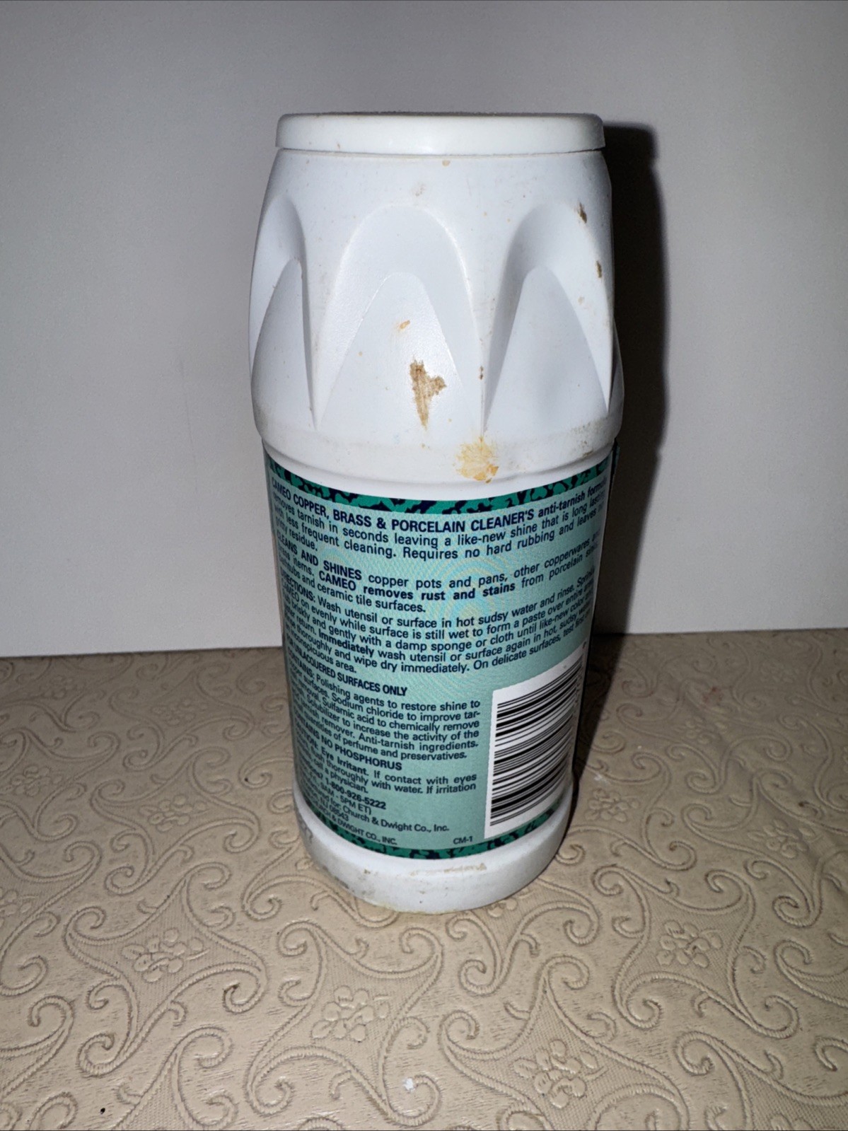 CAMEO Copper Brass Porcelain cleaner ORIGINAL FORMULA 1/4 Full Prop.