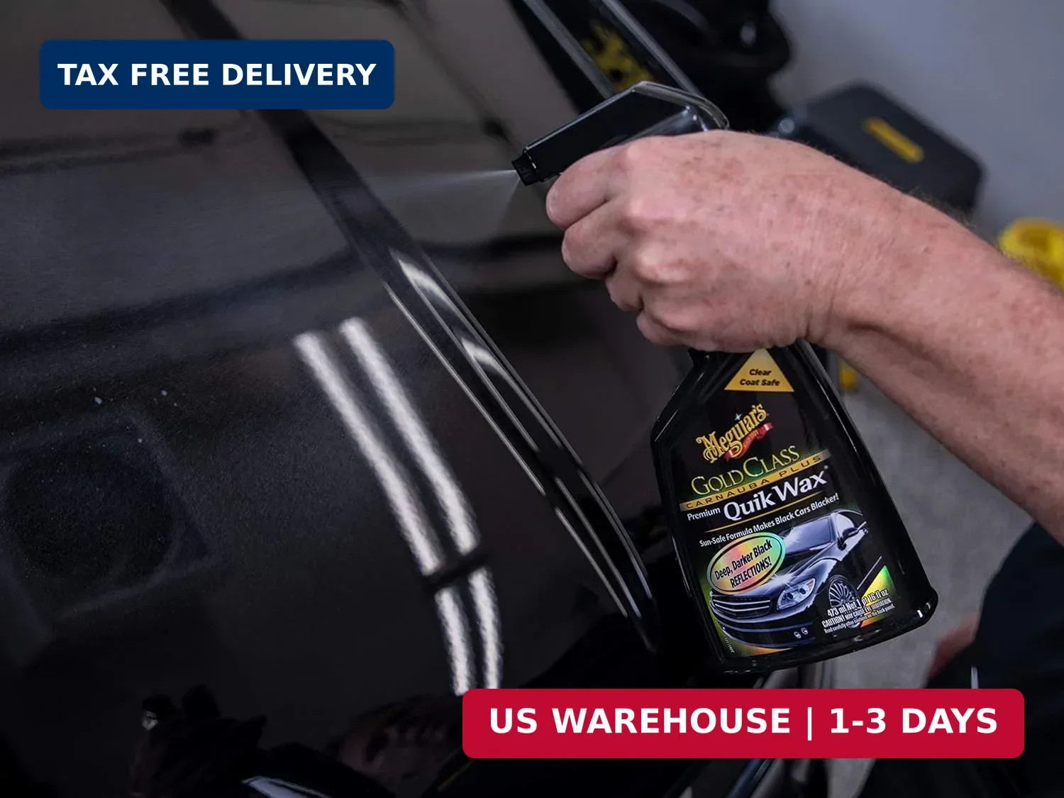 Meguiar’s G7716 Gold Class Carnauba Quik Wax, Special Blend for Richness and Shi