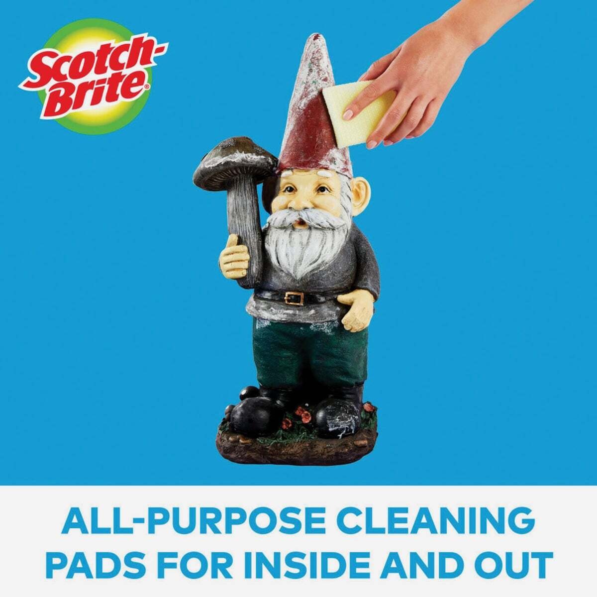Scotch-Brite 723-2F Cleaning Pad Medium Duty For All Purpose 4.3″ L Yellow