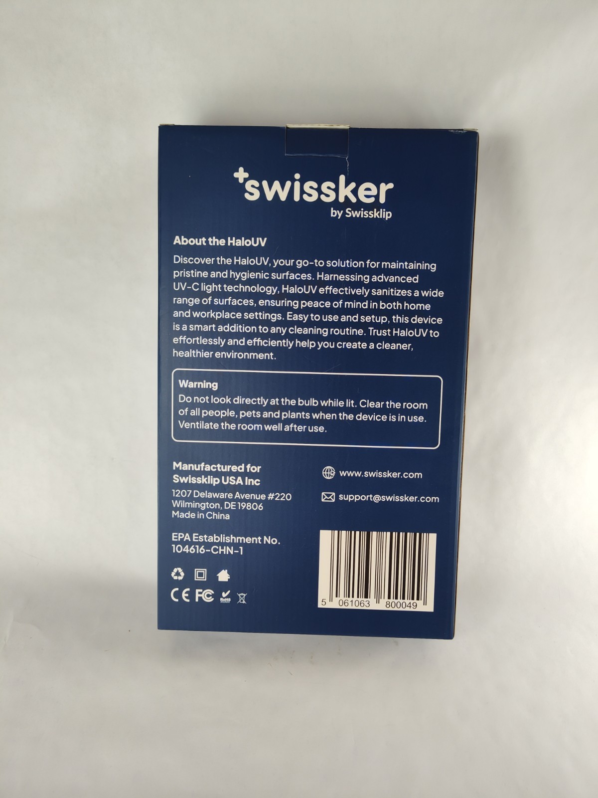 UV Sanitizer AntiBac – HaloUV Swissker by Swissklip UV-C Light Germ Killing