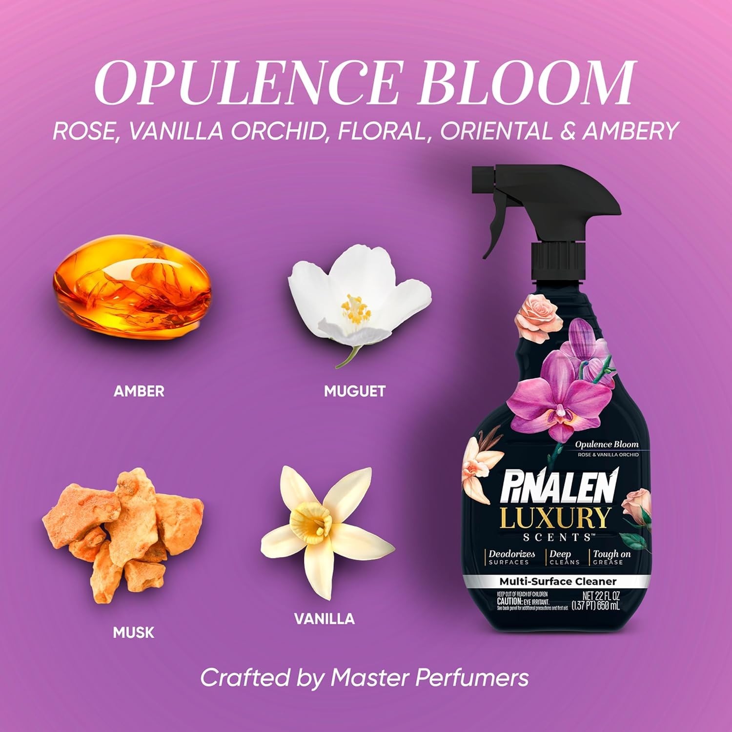 Opulence Bloom 22 oz Multi-Purpose Cleaner – Elegant Fragrance & Efficiency