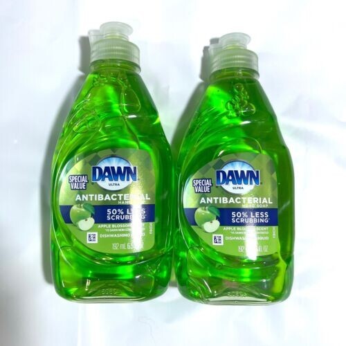 2 7 oz Dawn Liquid Antibacteria Hand Dish Soap Apple Blossom Scent FREE S&H
