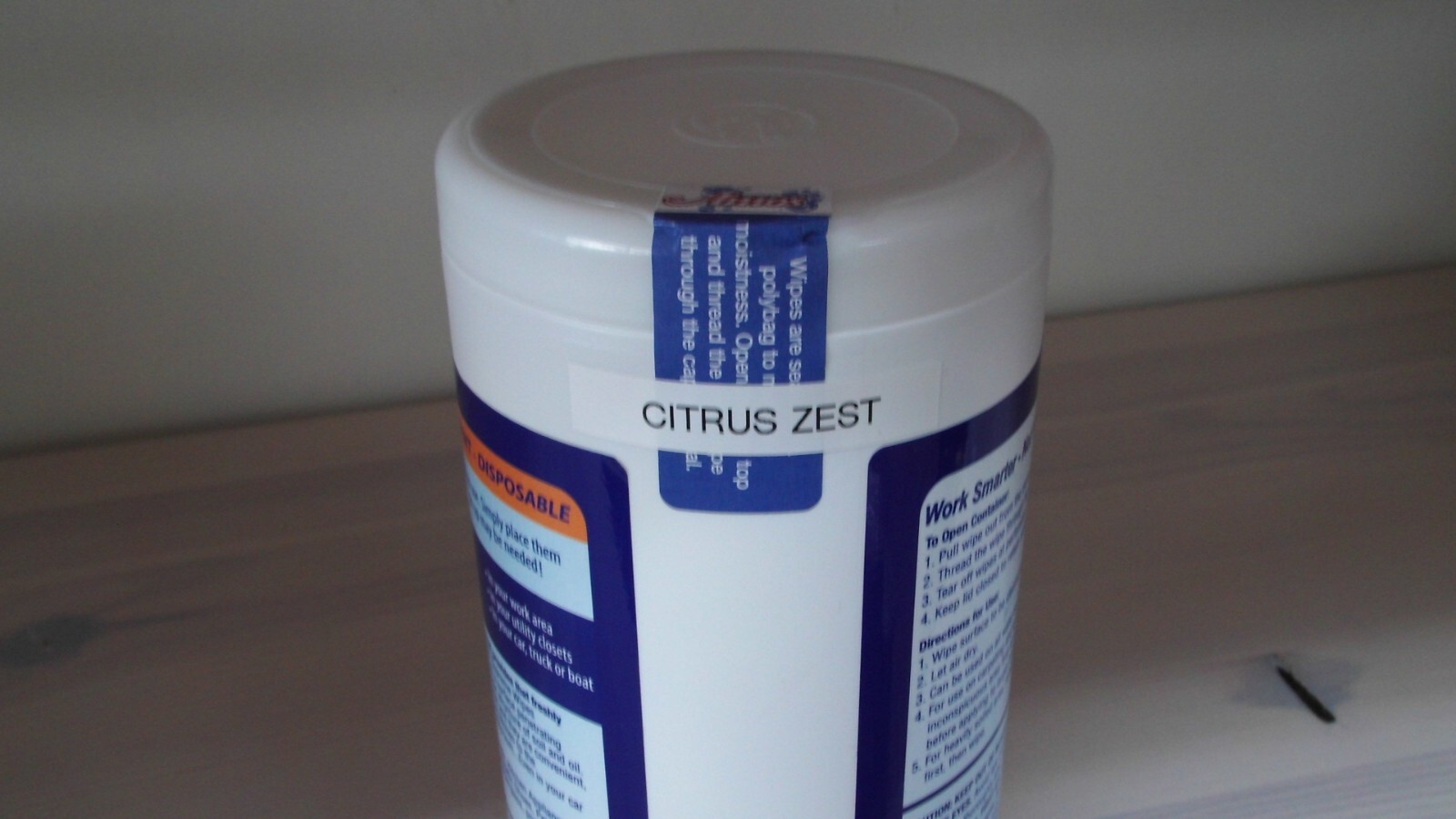 Professor Amos, Shock-It-Clean, Multi Purpose Cleaner Wipes 100 ct Citrus Zest