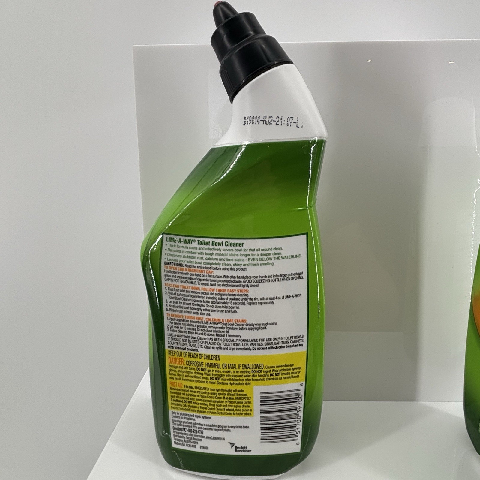 2 Lime-A-Way Toilet Bowl Cleaners Thick Gel Formula 16 oz Rust Lime Calc Remover