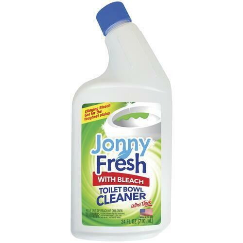 2 Pack Jonny Fresh with Bleach Ultra Thick Toilet Bowl Cleaner 24 oz. Bottle