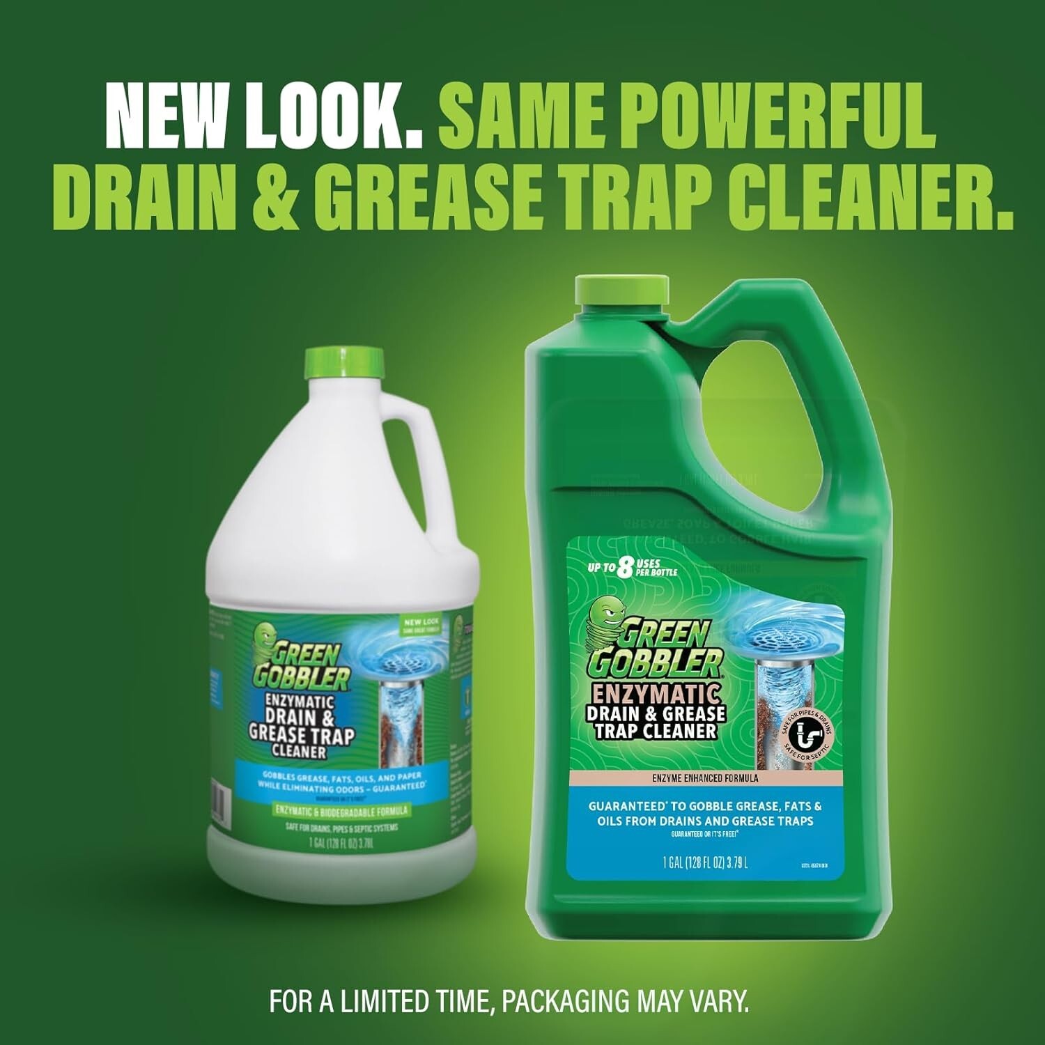 Eco-Friendly Enzyme Drain Cleaner – 1 Gallon for Grease Traps & Septic Health