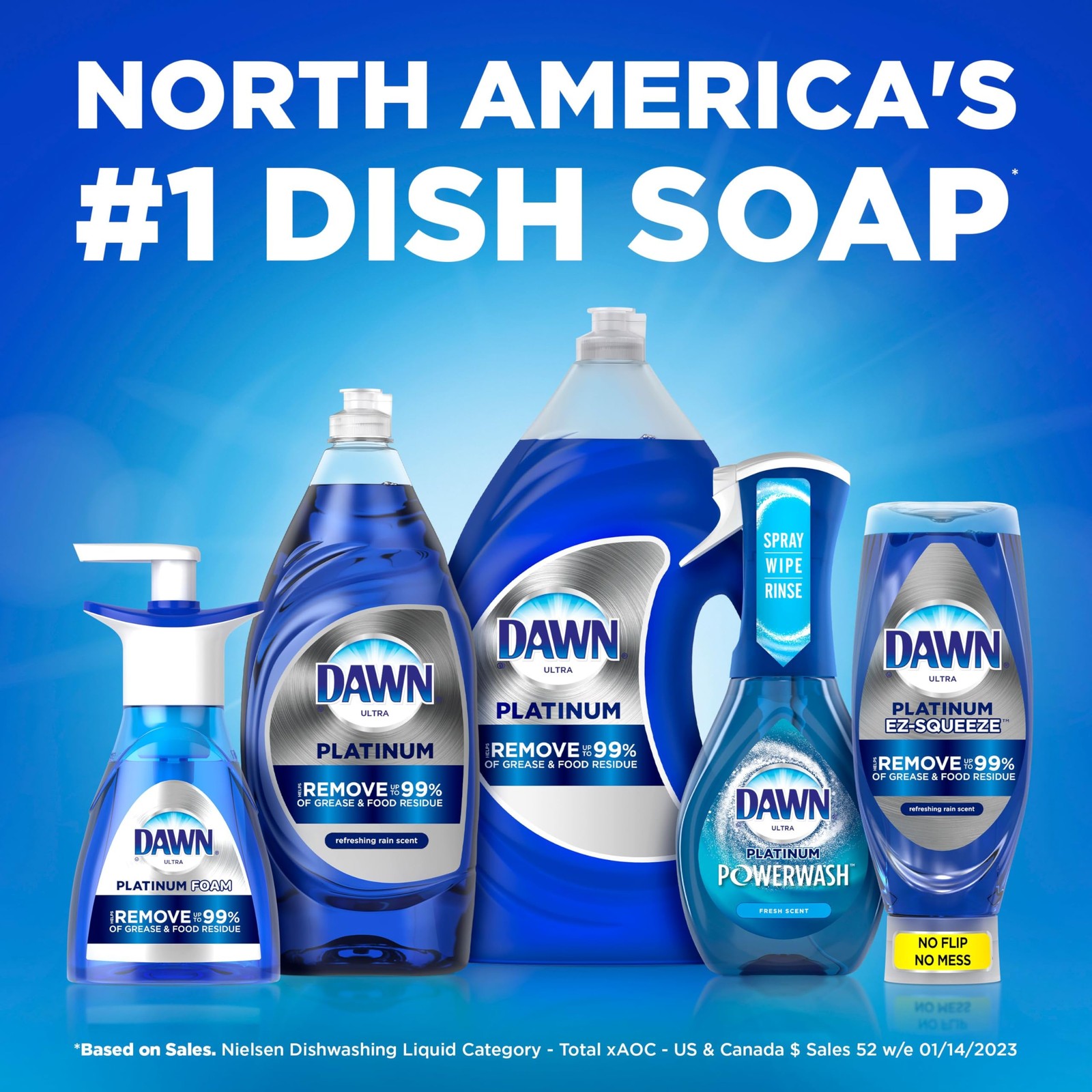 Direct Foam Dish Soap Refill, Fresh Rapids Scent, 30.9 fl oz, Pack of 6