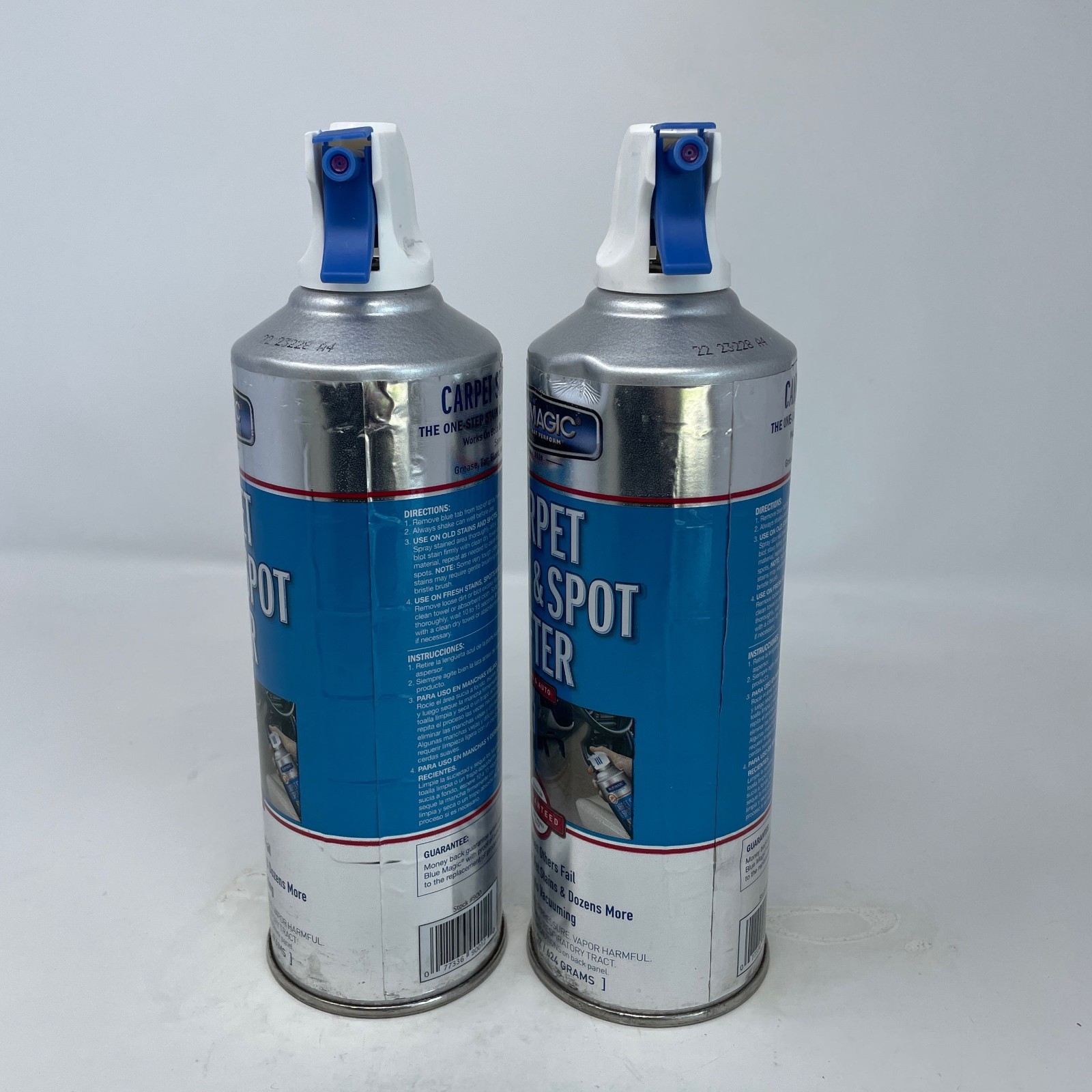 Blue Magic Carpet Stain & Spot Lifter 22oz, Blue/Silver 2-Pack