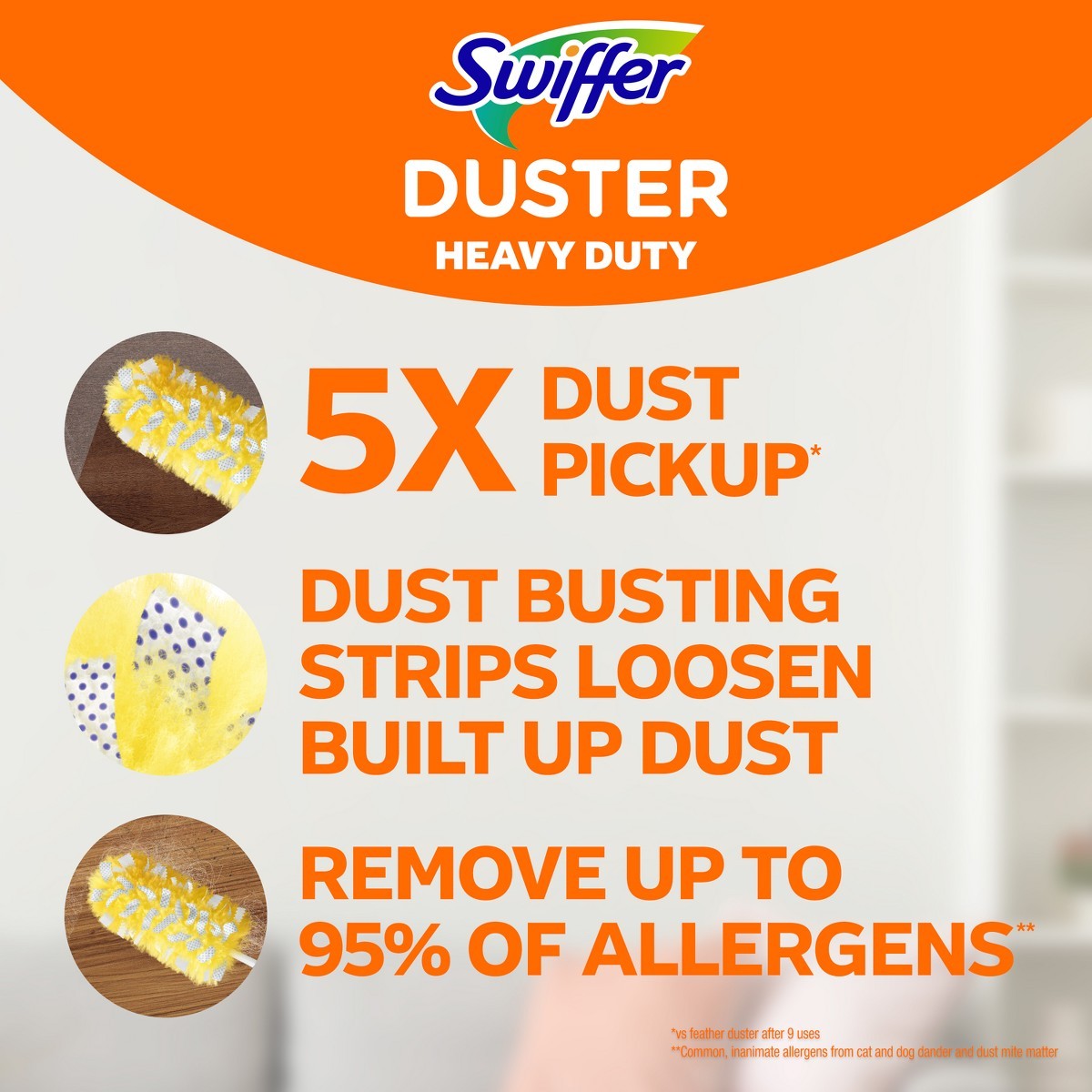 Swiffer 5pc Extendable Dusting Kit, Heavy Duty w/4 Refills