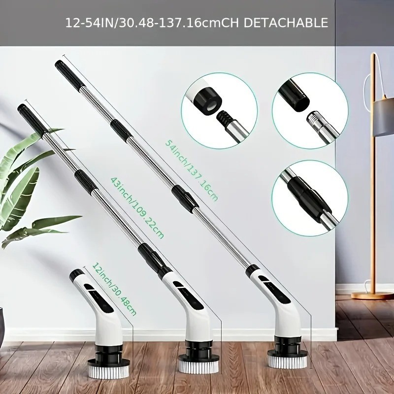 9-in-1 Electric Spin Cleaning Scrubber: Electric Cleaning Tools, Kitchen, Bathro