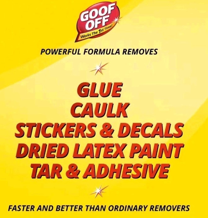Goof Off Professional Strength Latex Paint and Adhesive Remover, 6 fl.oz -2 PACK