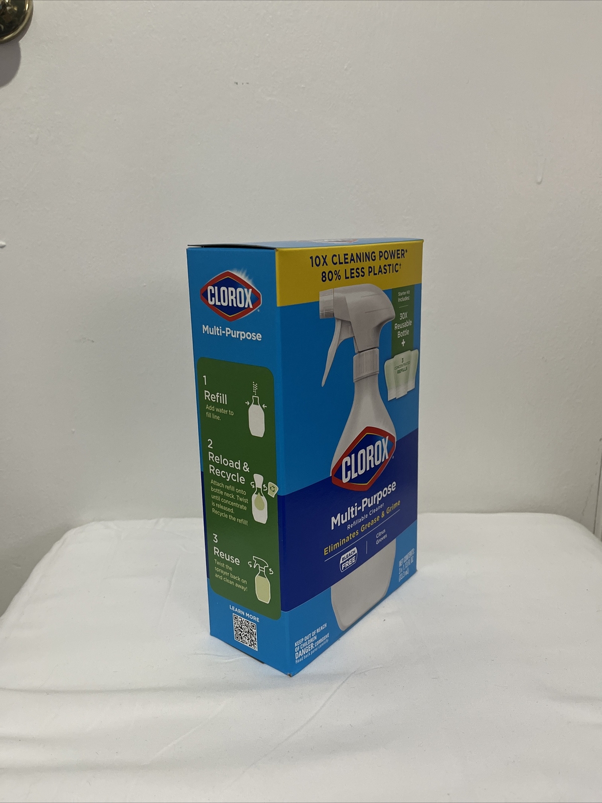 Clorox Refillable Cleaner Starter Kit Crisp Lemon Liquid All-Purpose Cleaner