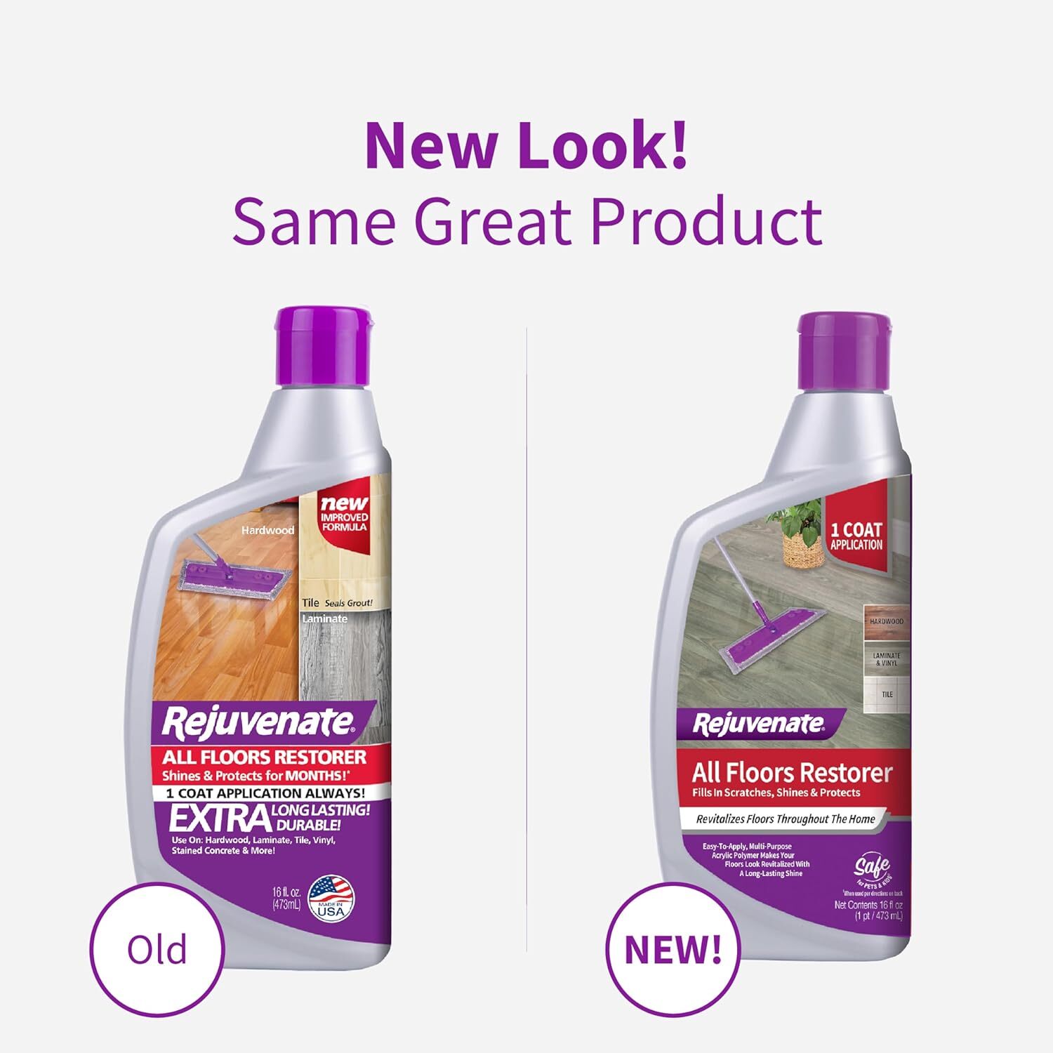 Rejuvenate All Floors Restorer Fills in Scratches – Protects and Restores Shine