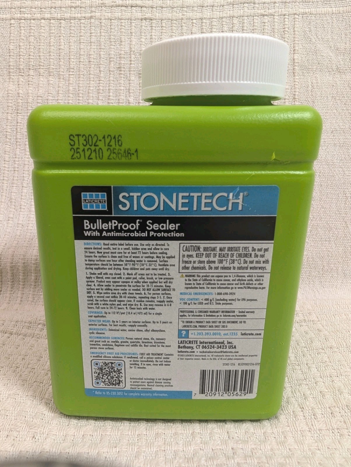 Laticrete Stonetech Bulletproof Sealer – Stone Counter 16 Oz / 1 Pint Sealed