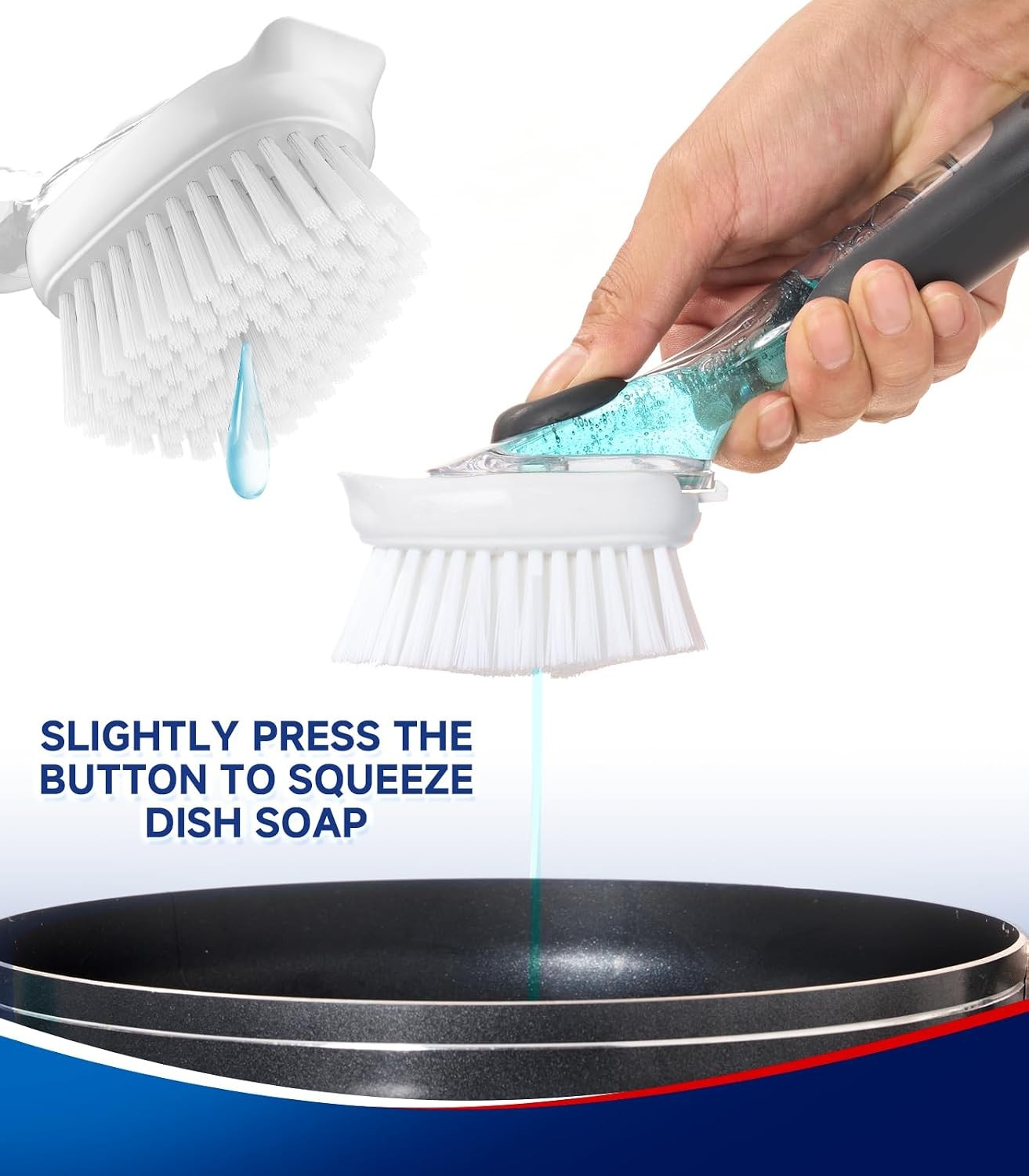 Dish Brush Refills Head OXO 4 Pack Dish Brush Cleaning Soap Dispensing Head