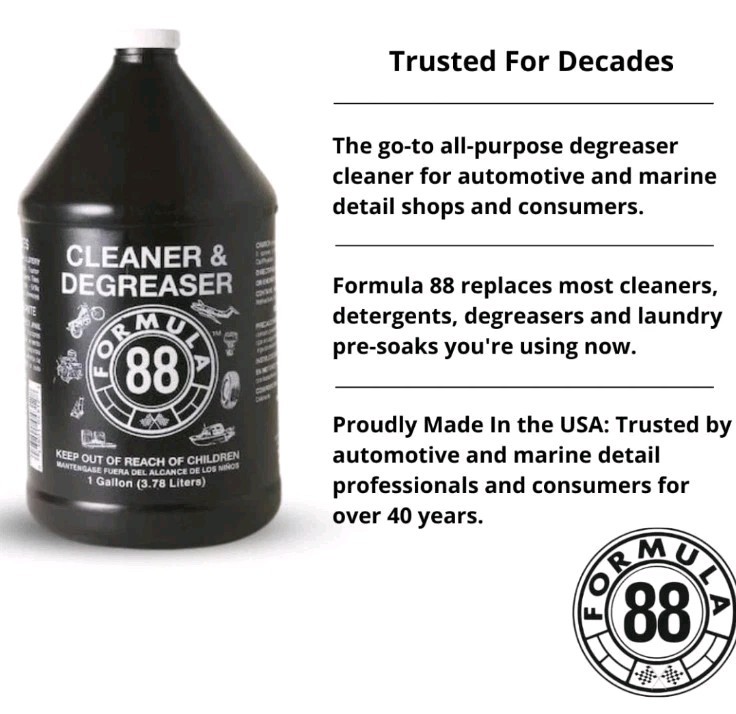 4~ FORMULA 88 DEGREASER Garage 1 Gallon each ( 4 Jugs ) Free & Fast Shipping