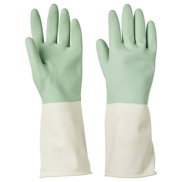 New IKEA RINNIG Green Cleaning Gloves Size S