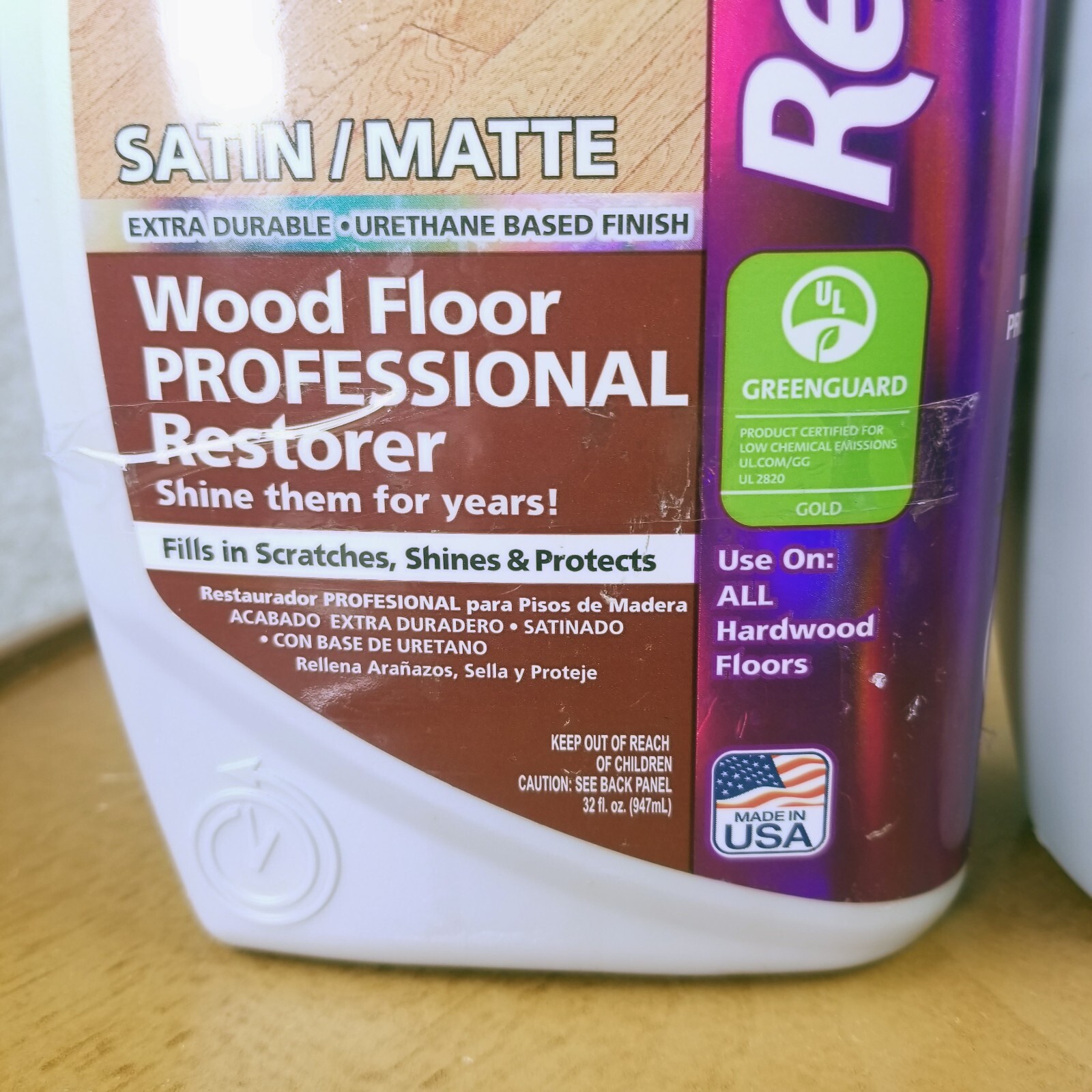 Rejuvenate Shine Refresher 3/4 Full & Floor Restorer 1/2 Full Lot 2 Bottle *see