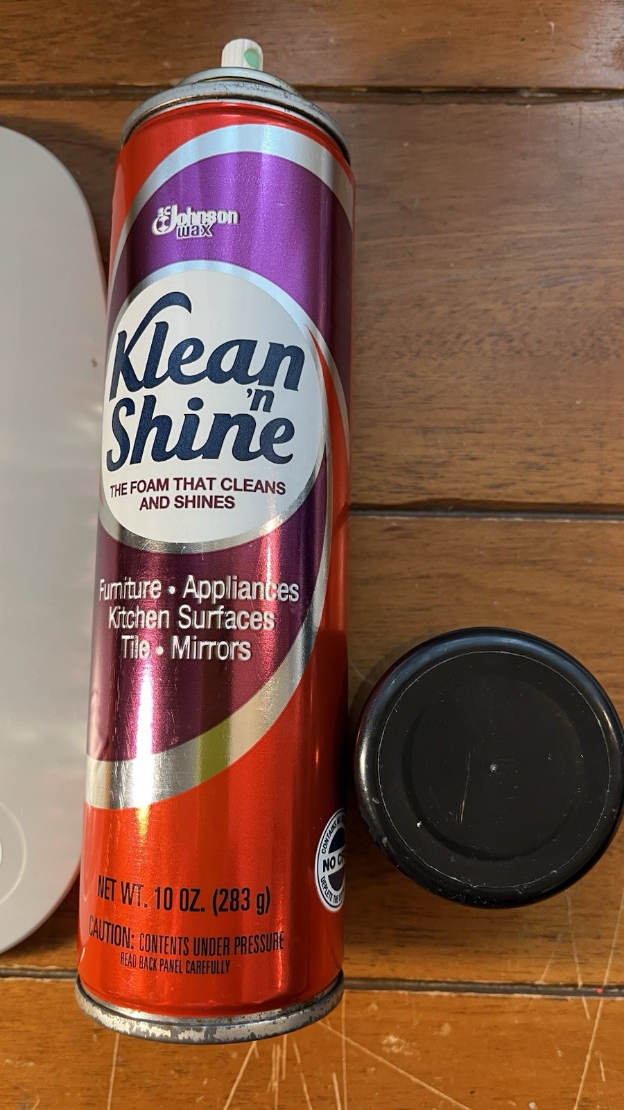 Vintage Johnson Wax Klean ‘n Shine Foam All Purpose Cleaner 10oz Spray Can