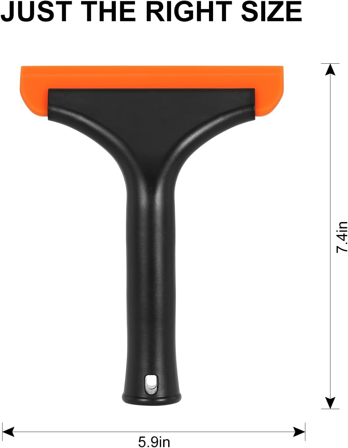 Small Silicone Window Squeegee 5.9 Inch Car Windshield Blade Squeegee, 2 Pack