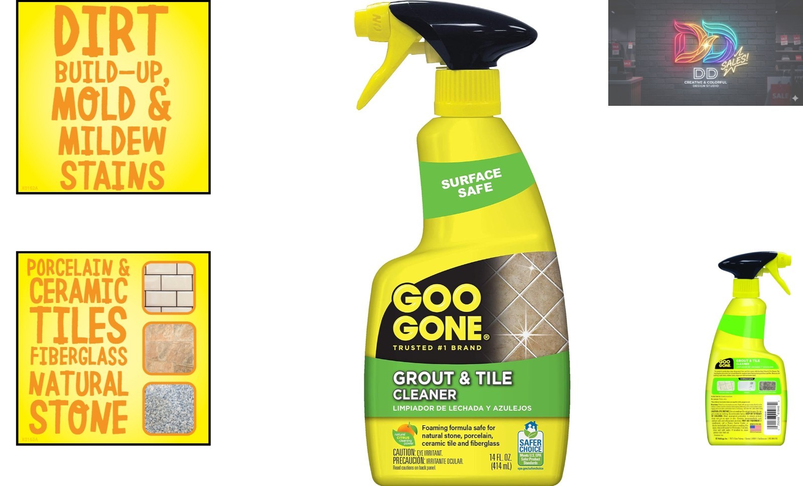 Ultimate Grout & Tile Stain Remover – Citrus Scent, 14 Fl Oz