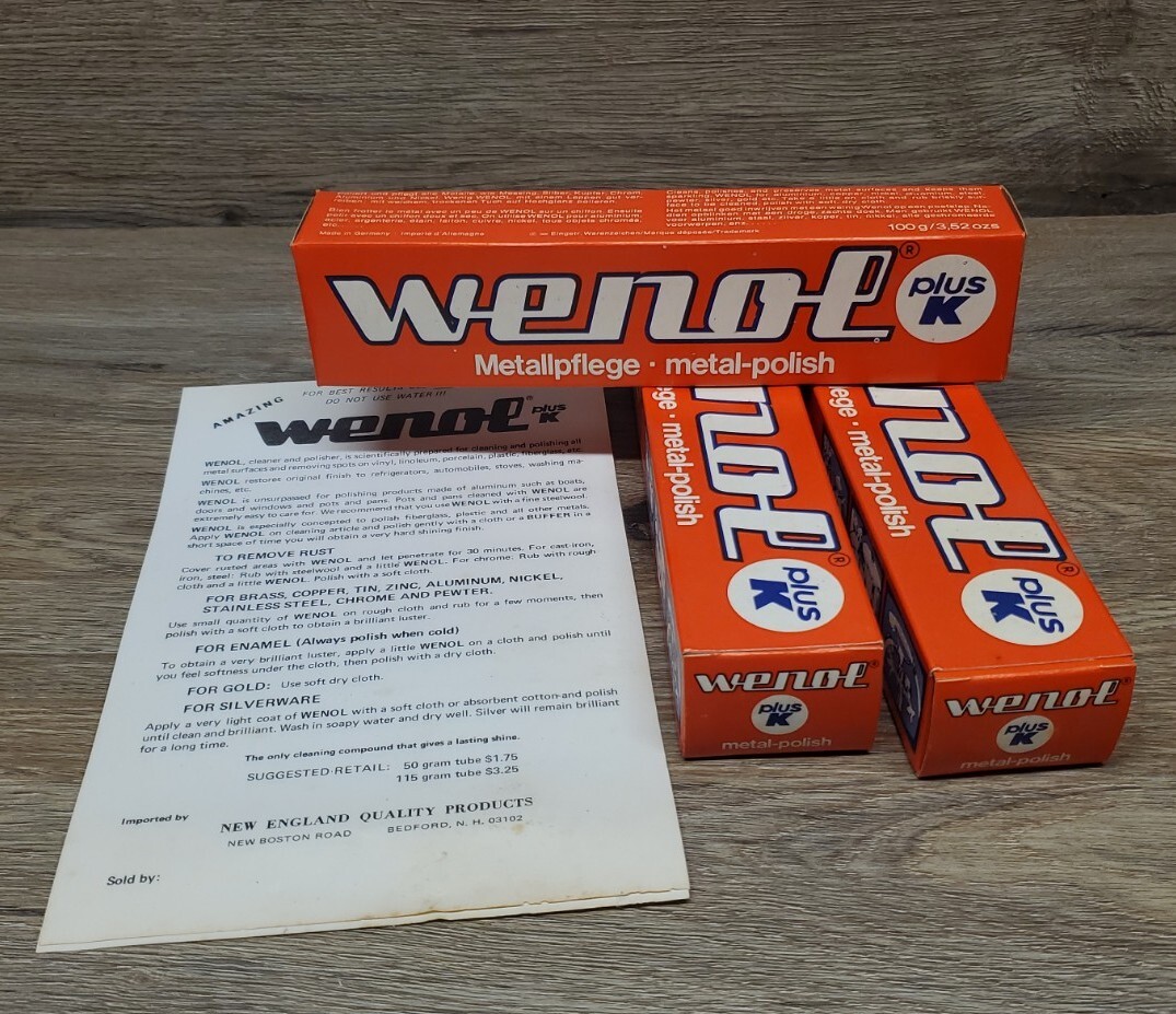 Original Red Wenol Plus K 3 Pack 100g FASTEST SHIPPING NOS WITH INSTRUCTIONS