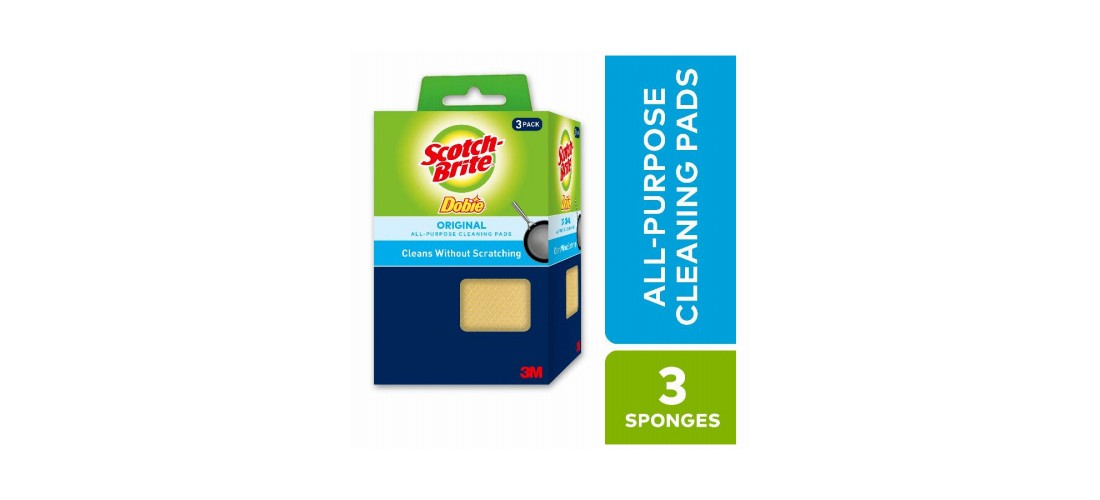 Scotch-Brite 723-2F Cleaning Pad Medium Duty For All Purpose 4.3″ L Yellow
