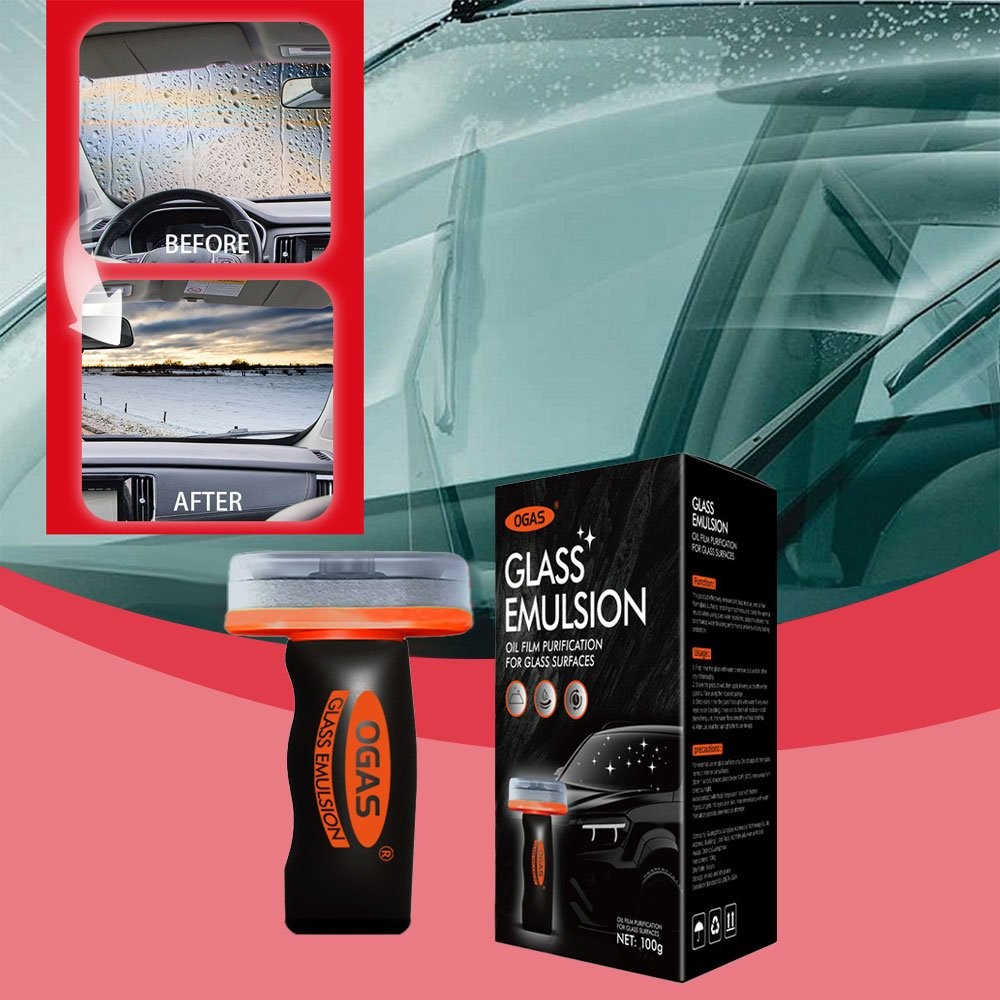 OGAS GLASS COMPOUND CLEANER – OILY FILM REMOVER AND CLEANER CAR WINDSCREEN