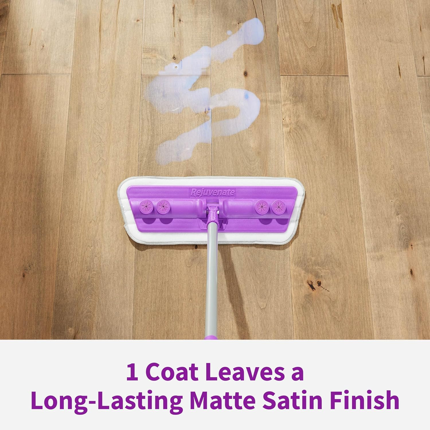 Wood Floor Restorer & Polish – Easy Mop Application, Satin Finish, 128 Oz