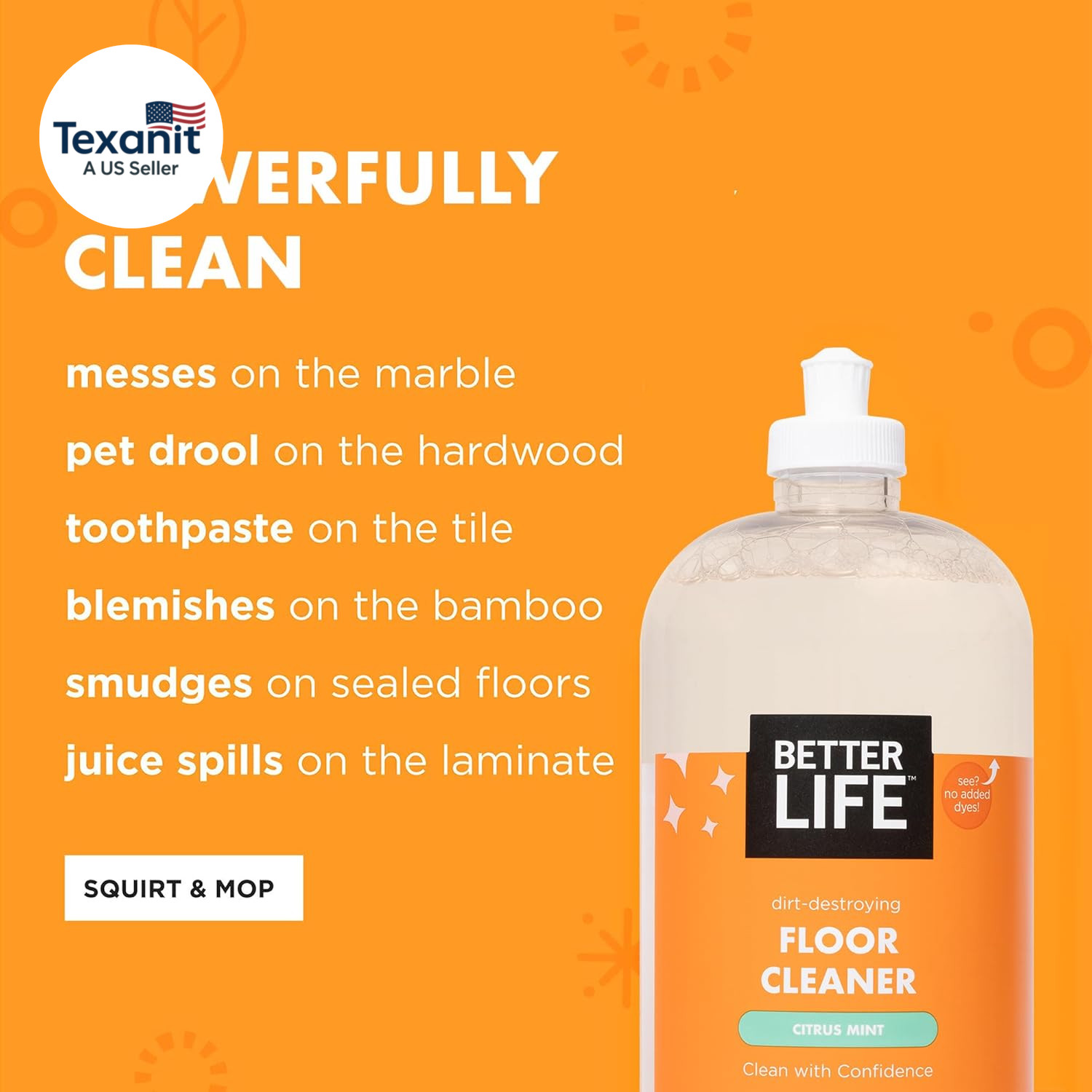 Floor Cleaner – Liquid Multipurpose Cleaner for Wood, Tile, Laminate, Vinyl, Bam