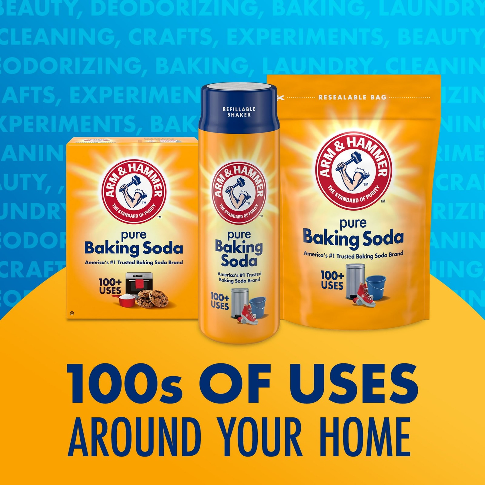 Pure Baking Soda Powder,Multi-Purpose Household Use,12oz Free Shipping in 2 days