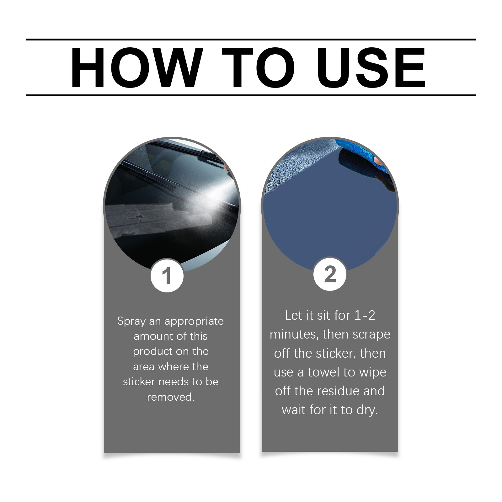 Adhesive Remover for Car Safe on Paint Sticker Decal Glue Residue Spray