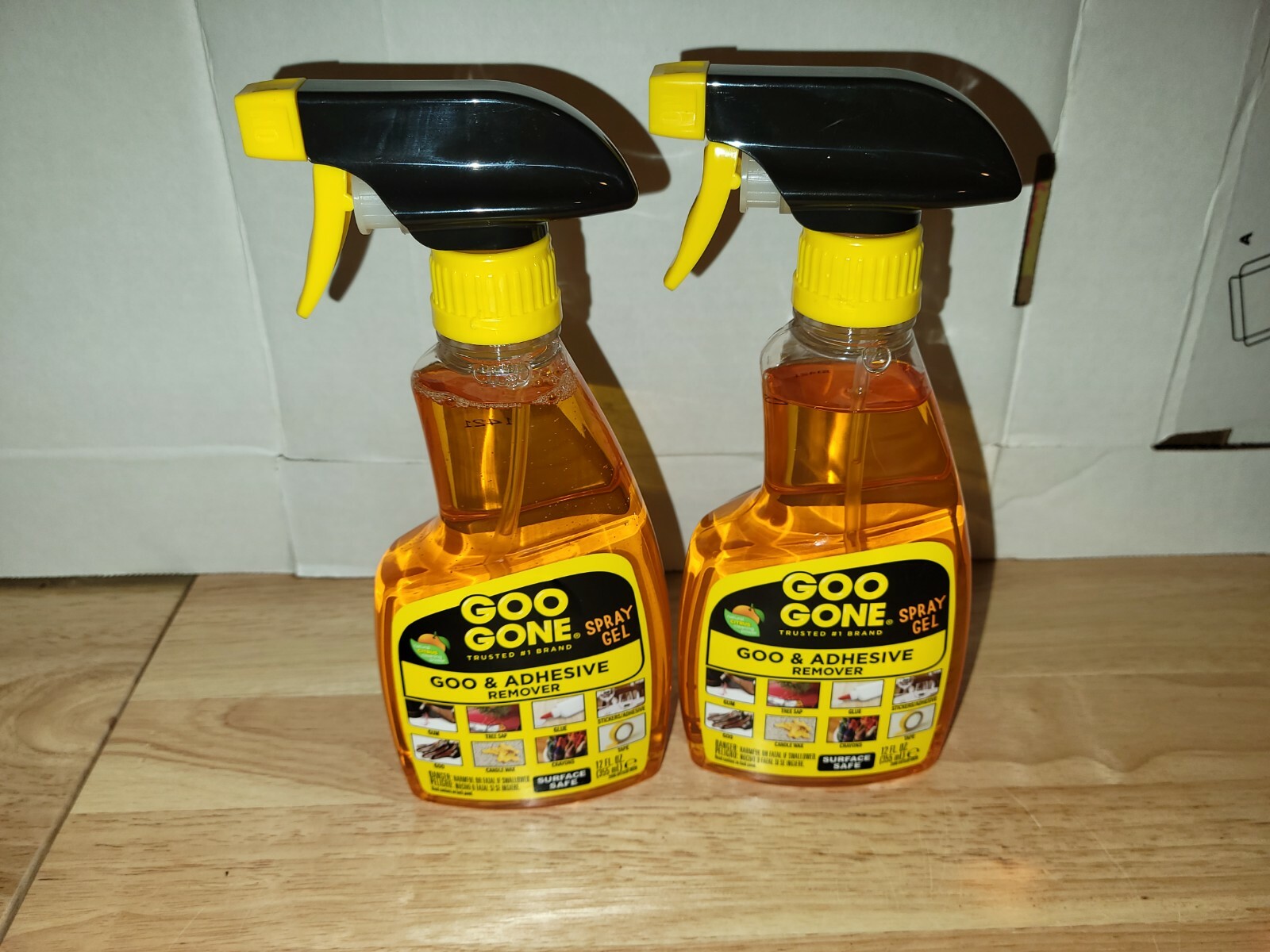 (Lot of 2)Goo Gone Adhesive Remover Original Spray Gel – 12 oz Each