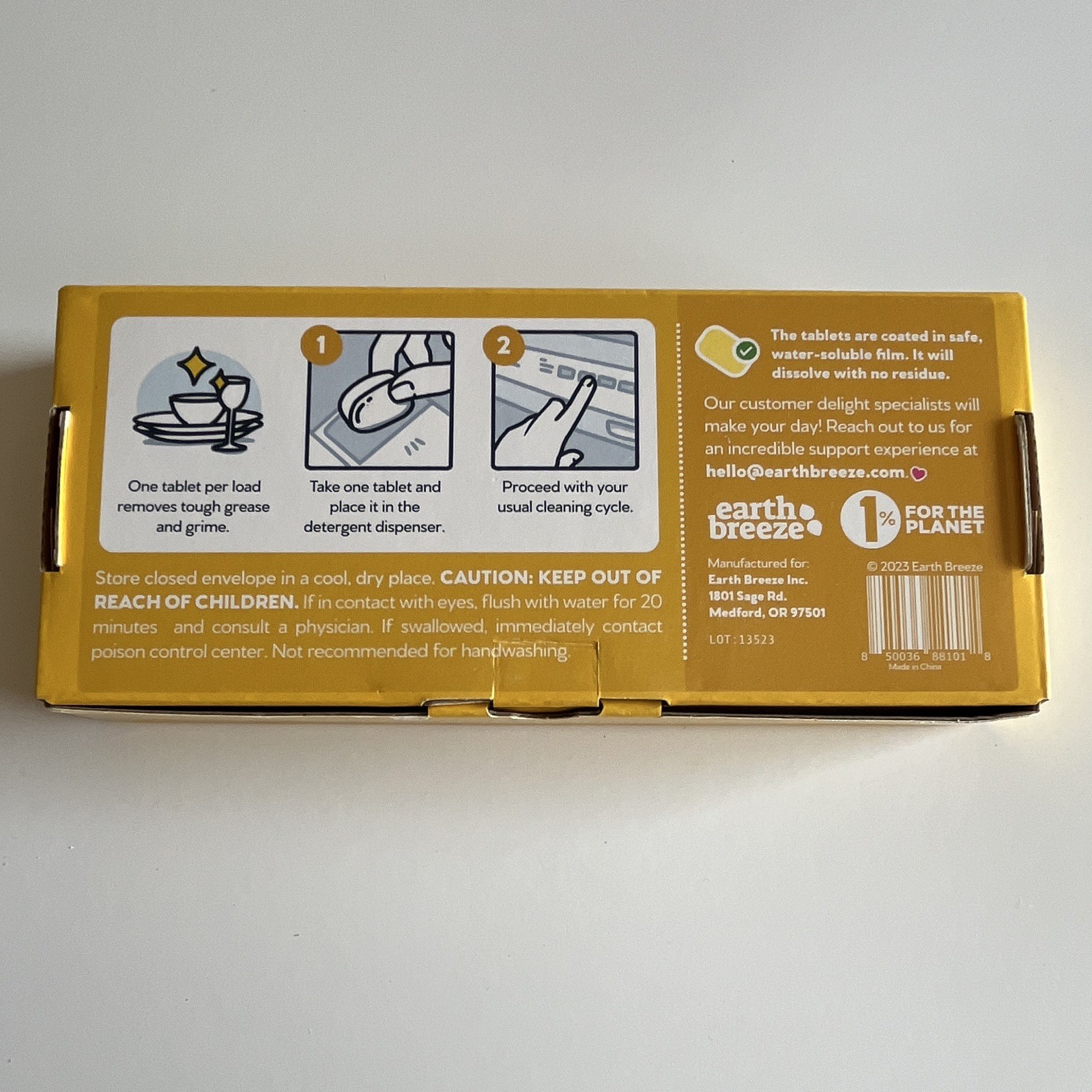 Earth Breeze Power Pebbles Dishwasher Tablets, Lemon Citrus, 30 Count