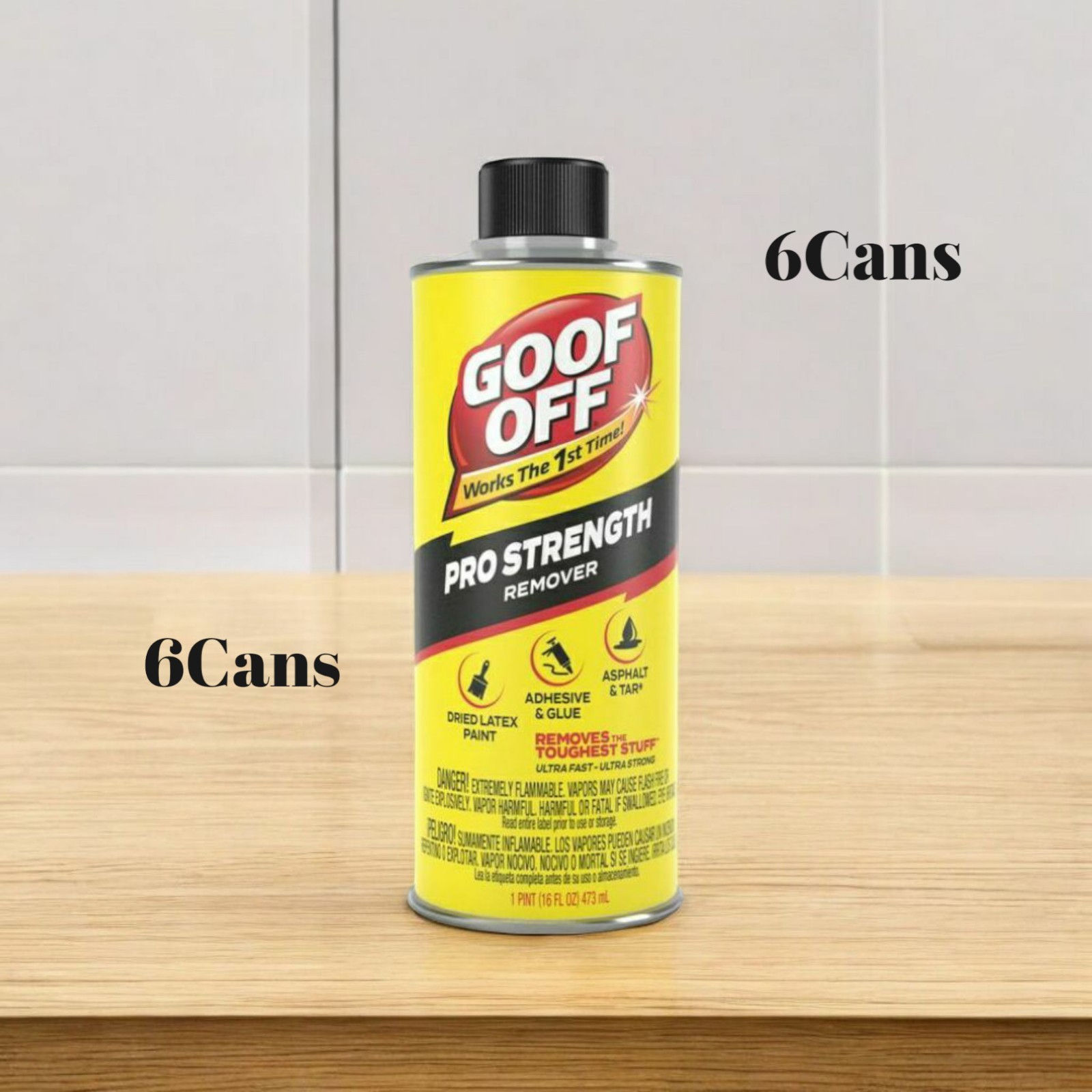 6 GOOF-OFF FG653 16OZ MIRACLE PROFESSIONAL STRENGTH CLEANER 0785568 Case Of 6