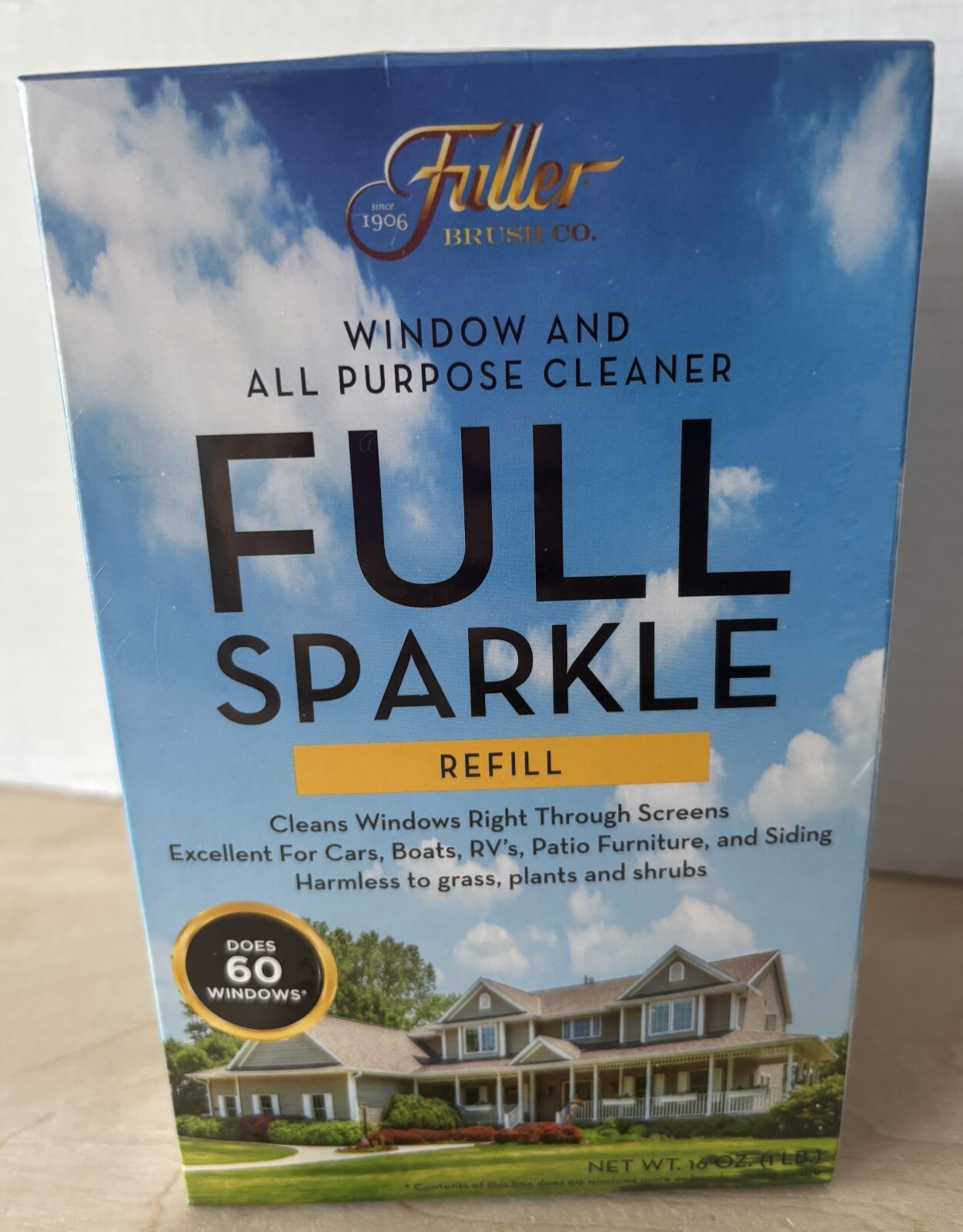 Fuller Brush Full Sparkle Refill Pack of 2 16 oz Sealed Windows Boats RV Patio