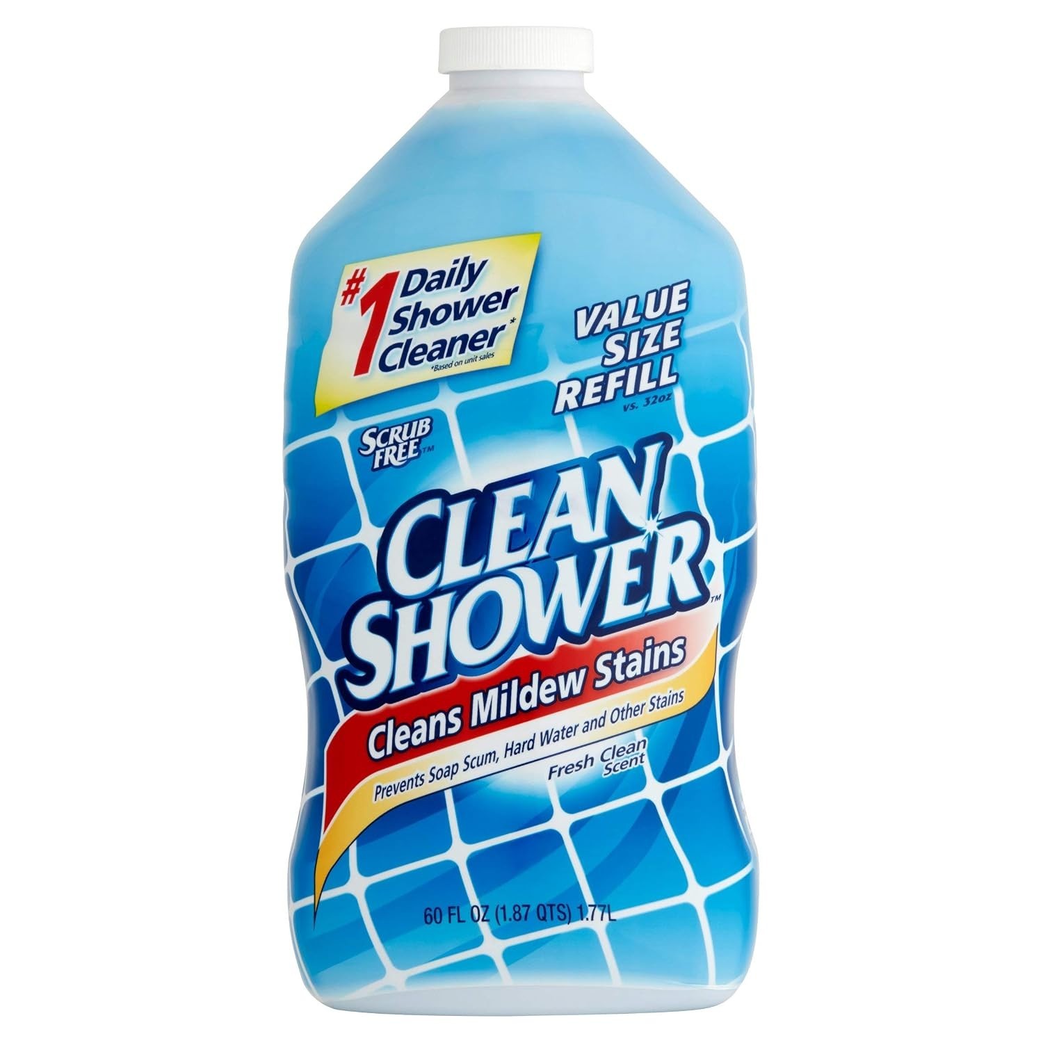 Daily Shower Cleaner Refill, Fresh Scent, 60 Fl Oz