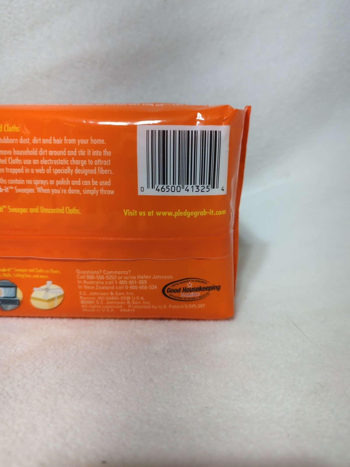 VTG Y2K Pledge Grab It Cloths Fresh Citrus 20 ct Dry Discontinued Cleaning NOS