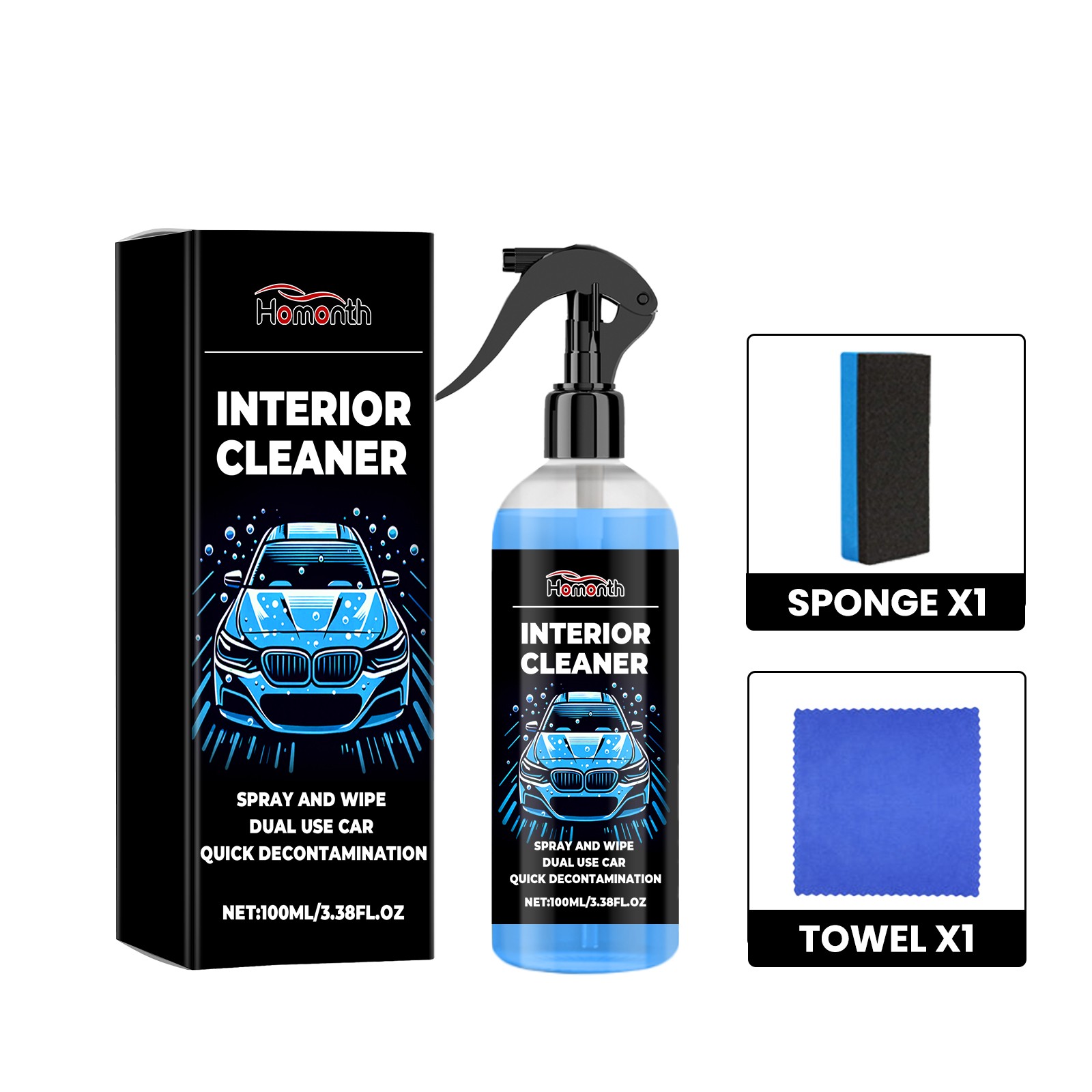 Car Headliner Cleaner Auto Upholstery Fabric Ceiling Stain Remover Spray
