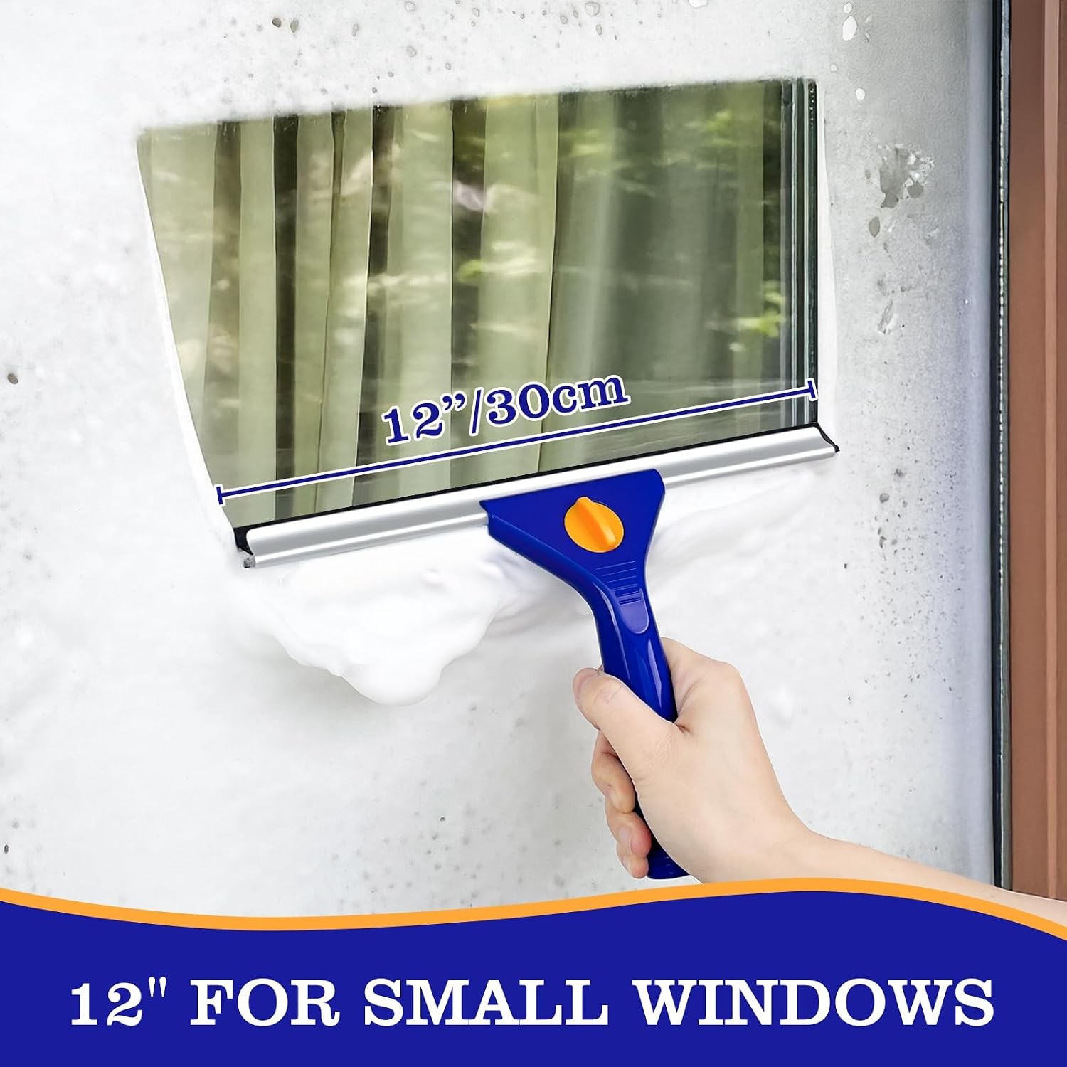 18-Inch Window Squeegee Professional W/ 12-INCH Chanel Squeegee Shower Glass