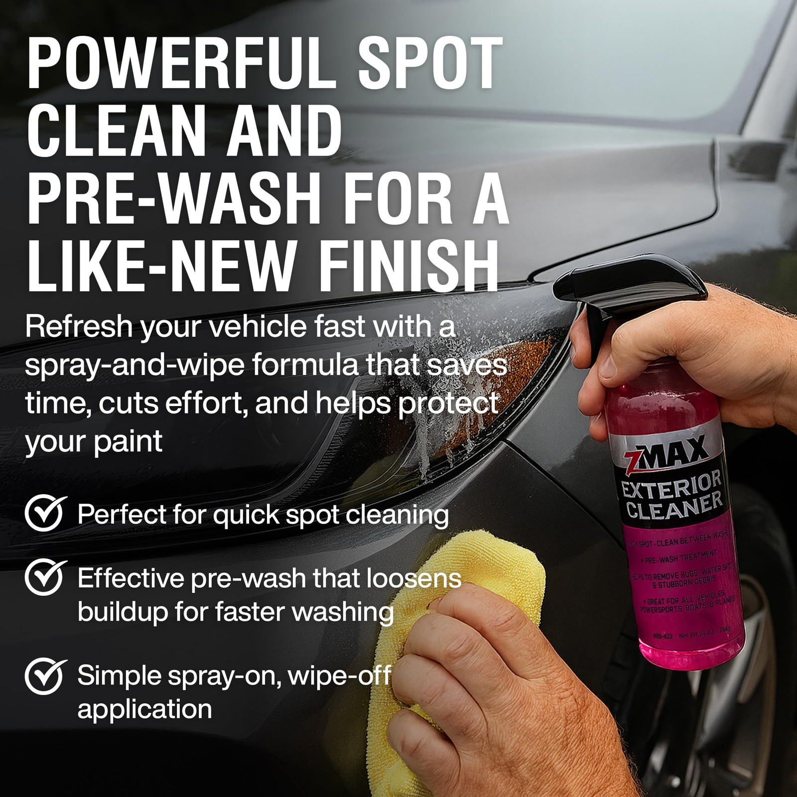 Exterior Cleaner, 24oz – Multi-Surface Pre Wash for Car Detailing and Spot Cl…