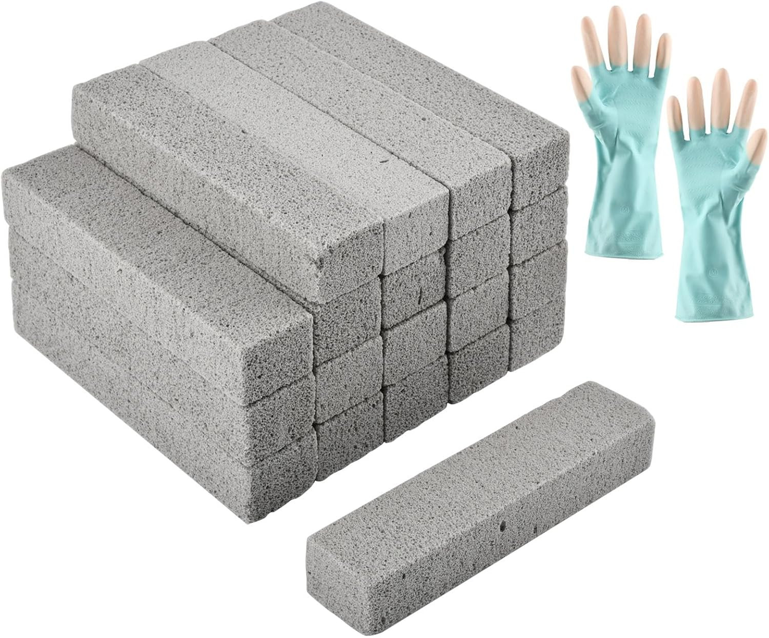 20 Pack Pumice Stone Toilet Bowl Cleaner Pool Tile Stain Remover Cleaning Block